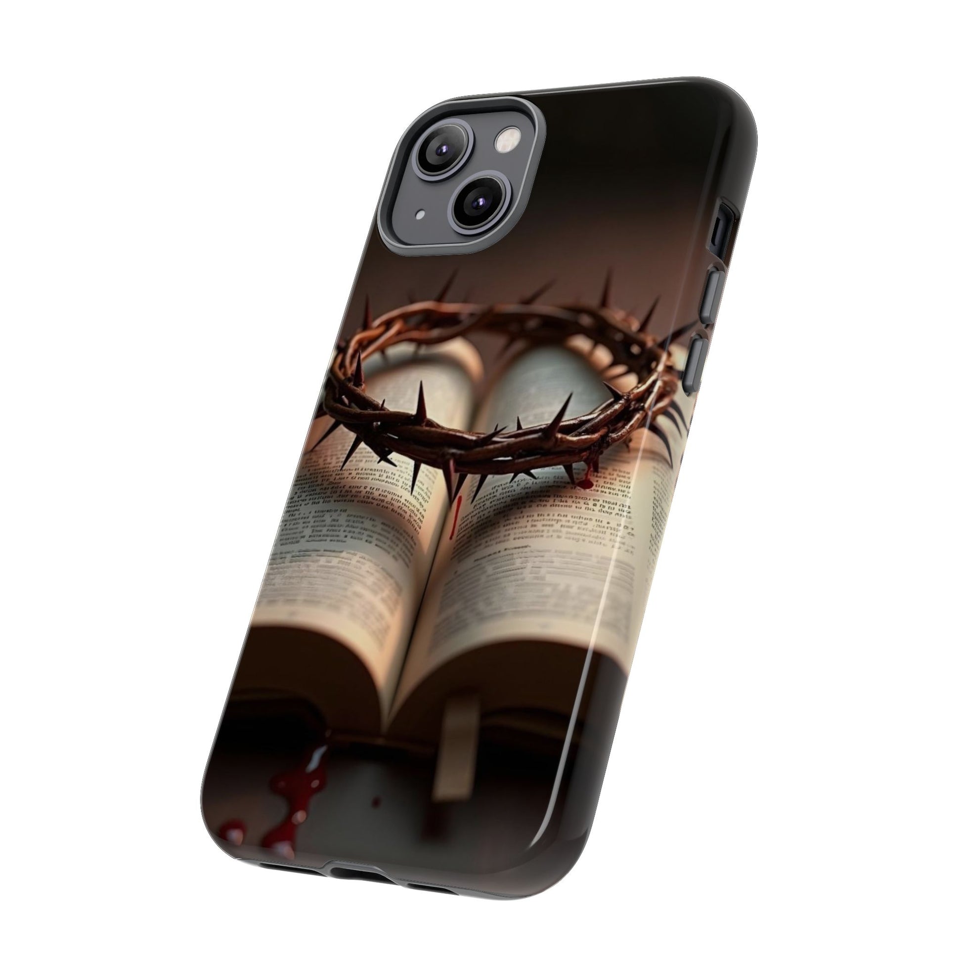 Crown of Thorns and Bible Christian Tough Cases for iPhones, Samsung, and Pixel
