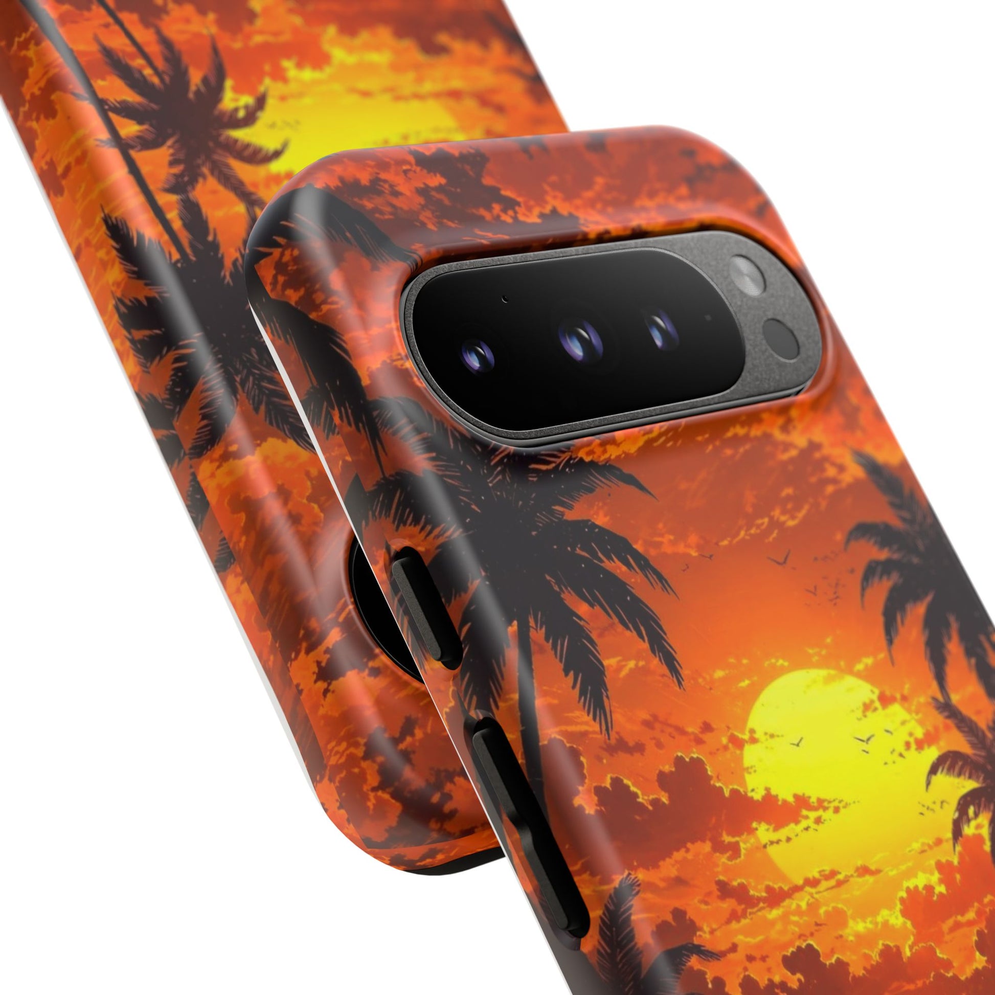 Beautiful Beach Sunset Tough Cases for iPhones, Samsung, and Pixel