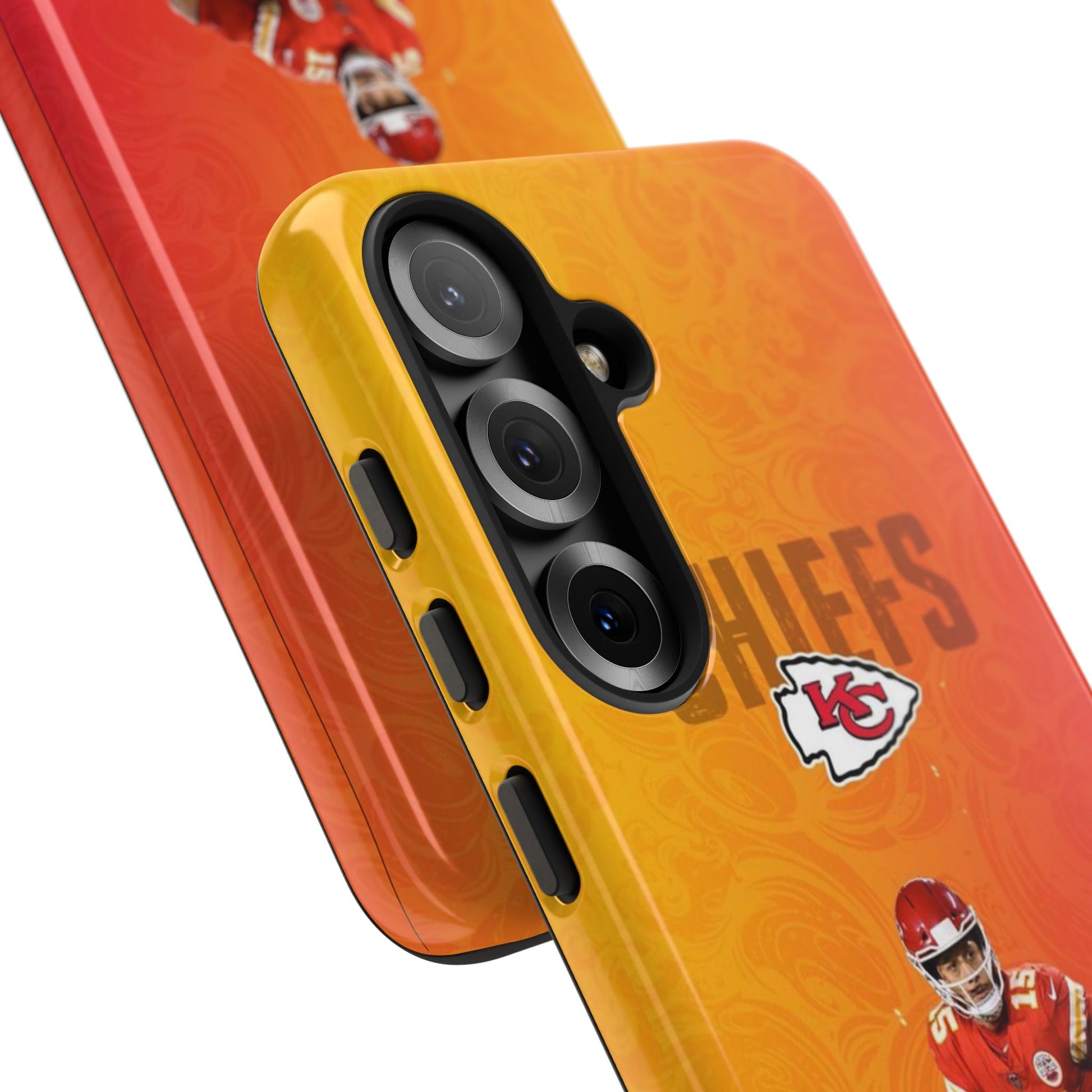 Kansas City Chiefs Patrick Mahomes Football Tough Cases for iPhones, Samsung, and Pixel