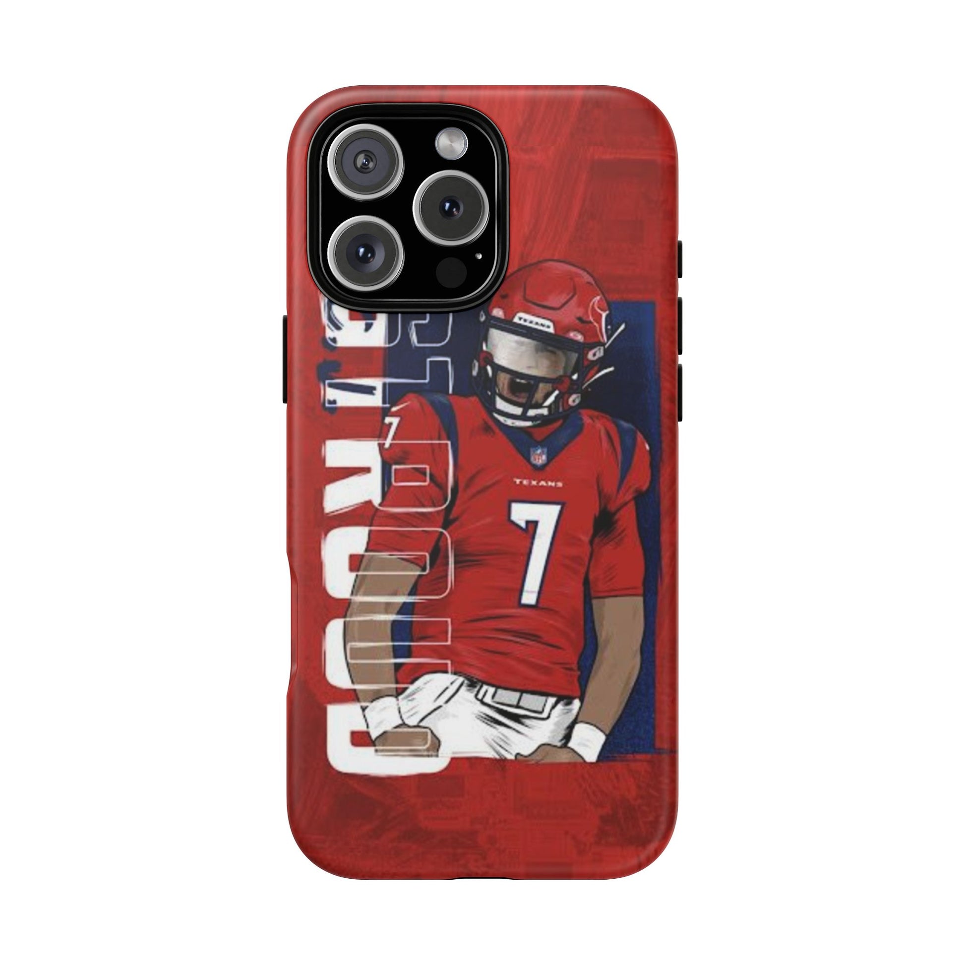 Houston Texans Football CJ Stroud Tough Cases for iPhones, Samsung, and Pixel