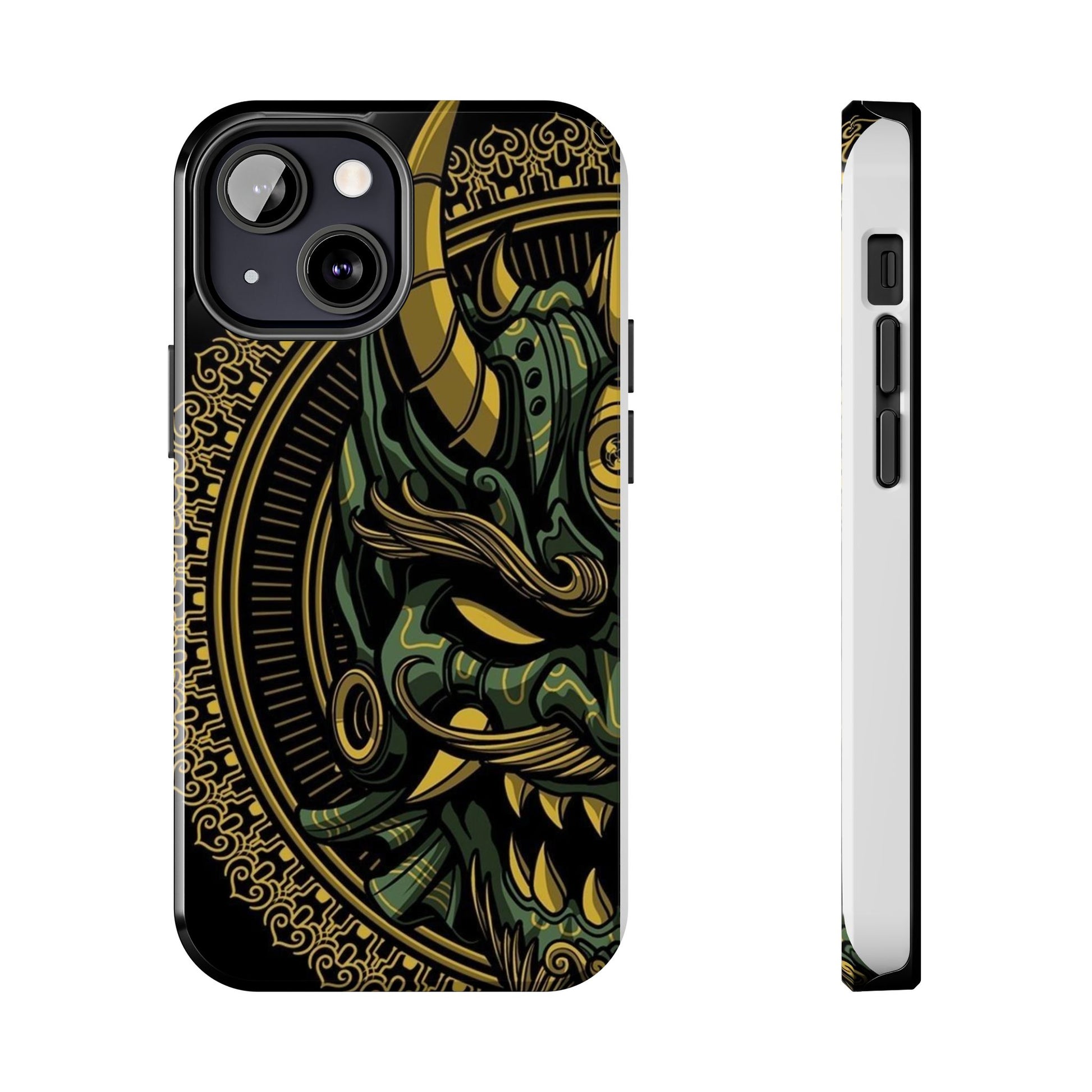 Kabuki Mask Theme Phone Cases for Iphones & Samsung Durable
