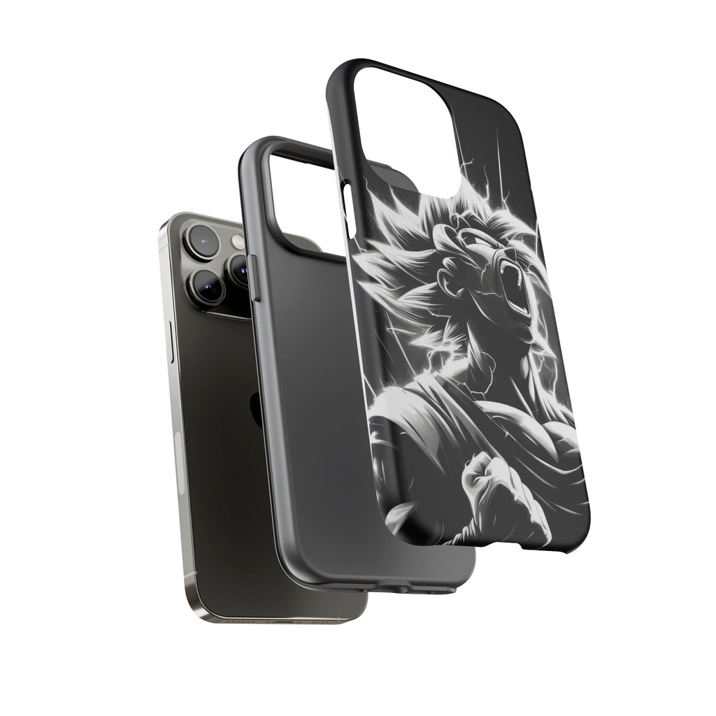 Anime Saiyan Rage Dragon ball Z Tough Cases for iPhones, Samsung, and Pixel