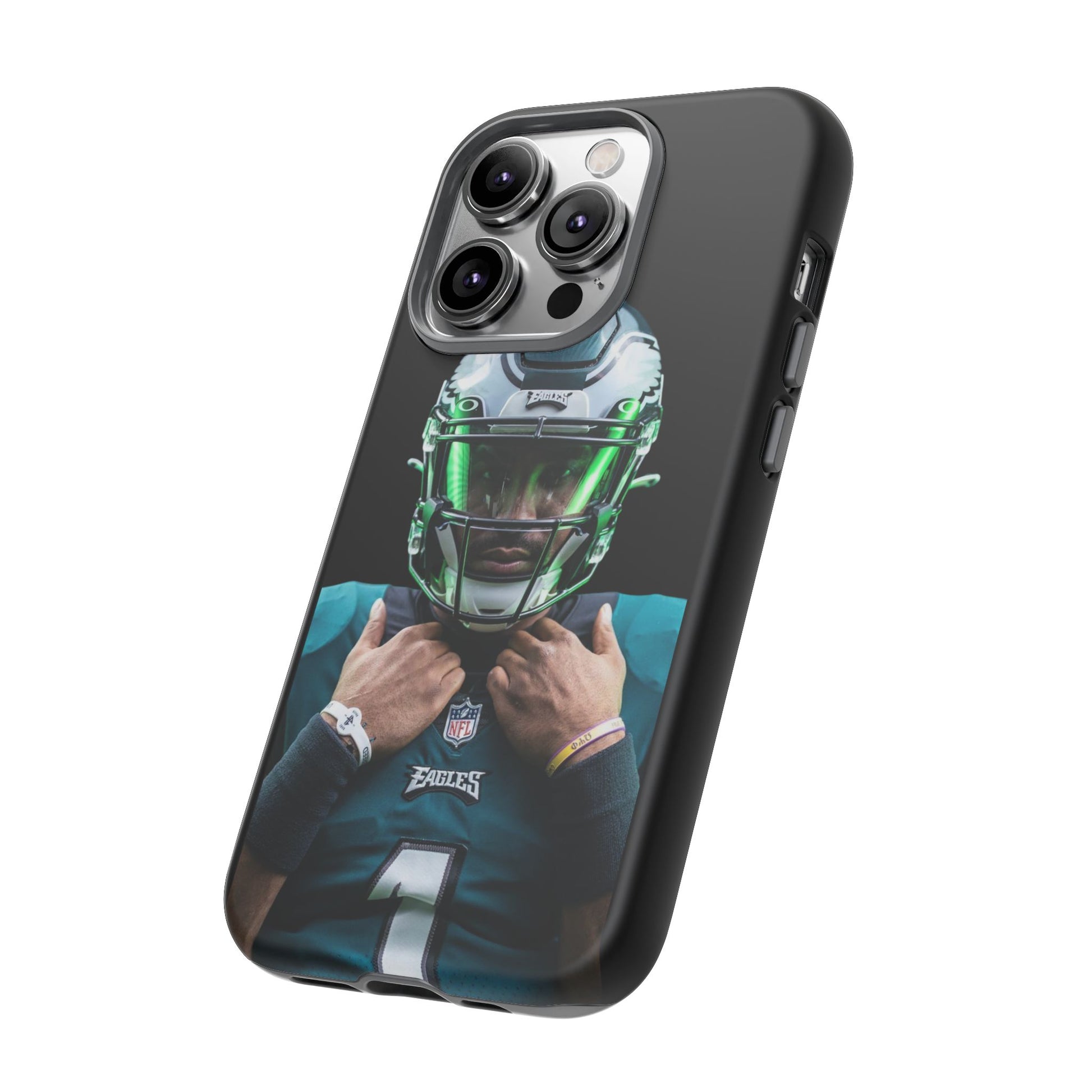 Eagles Football Jalen Hurts Tough Cases for iPhones, Samsung, and Pixel