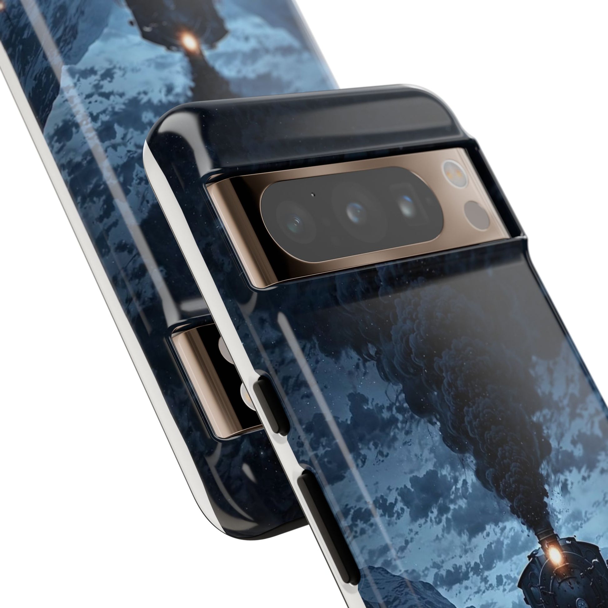 Steam Engine Train Themed Tough Cases for iPhones, Samsung, and Pixel