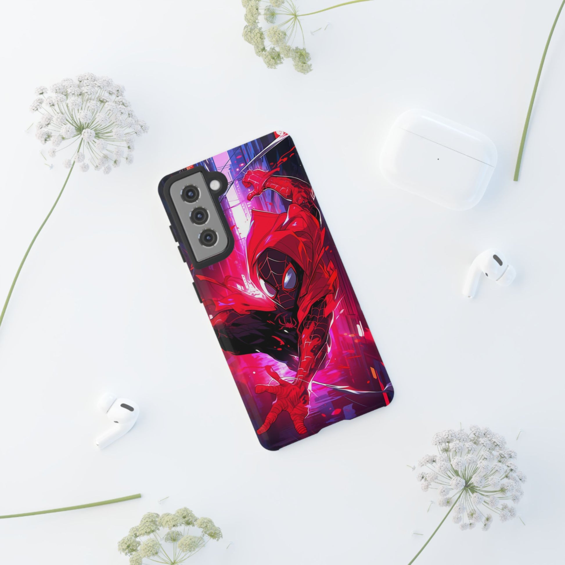 Miles Morales Spiderman Phone Case, Tough Cases for iPhones, Samsung, and Pixel