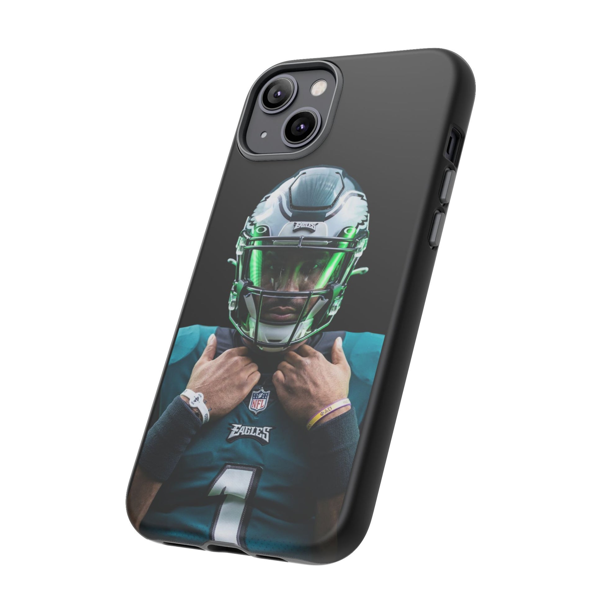 Eagles Football Jalen Hurts Tough Cases for iPhones, Samsung, and Pixel