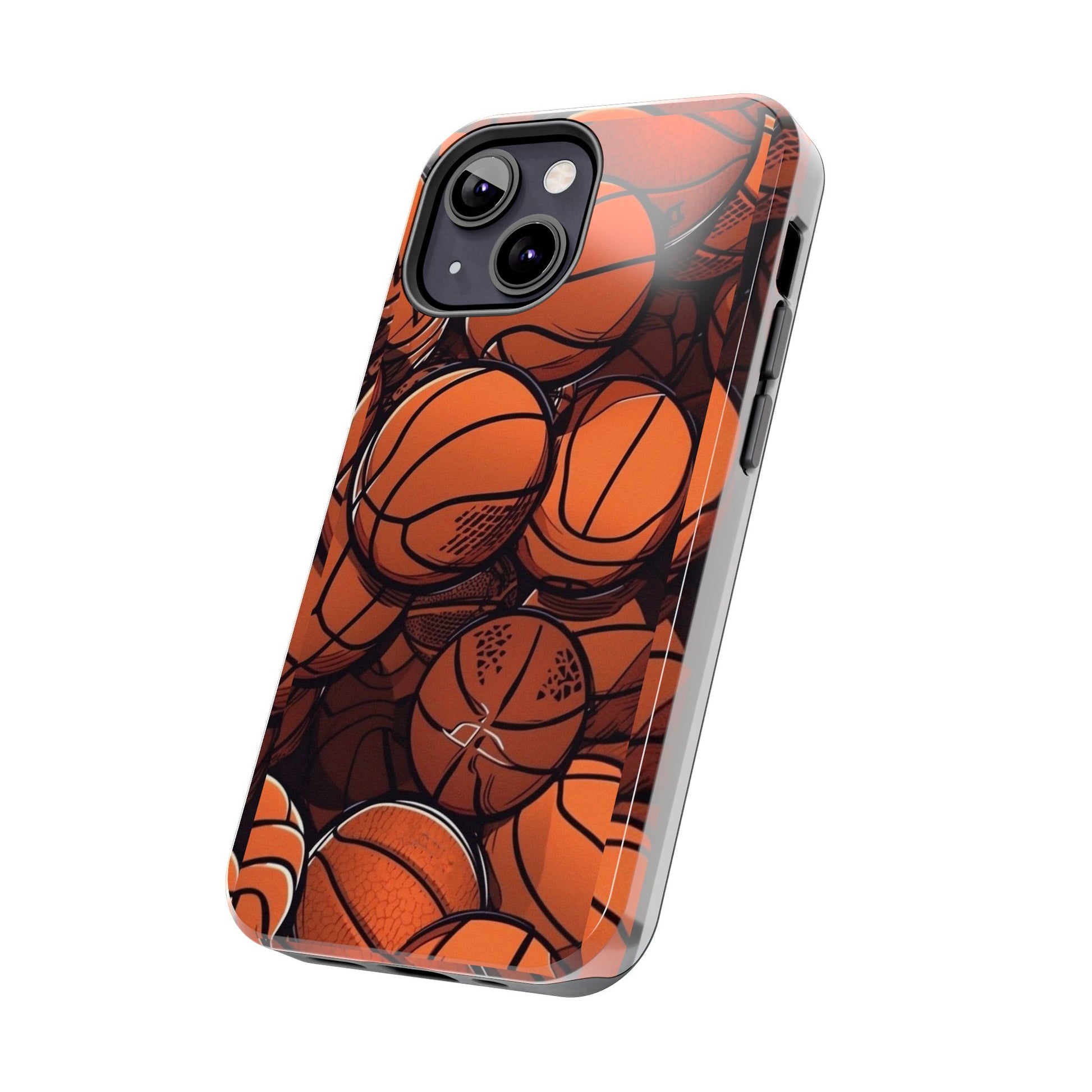 Basketball Pattern Design Tough Phone Cases for Iphones & Samsung Durable