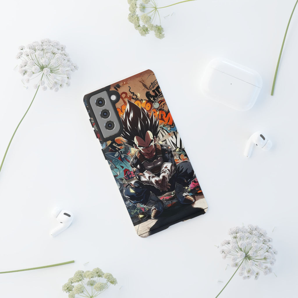 Anime Vegeta Dragon ball Z Tough Cases for iPhones, Samsung, and Pixel