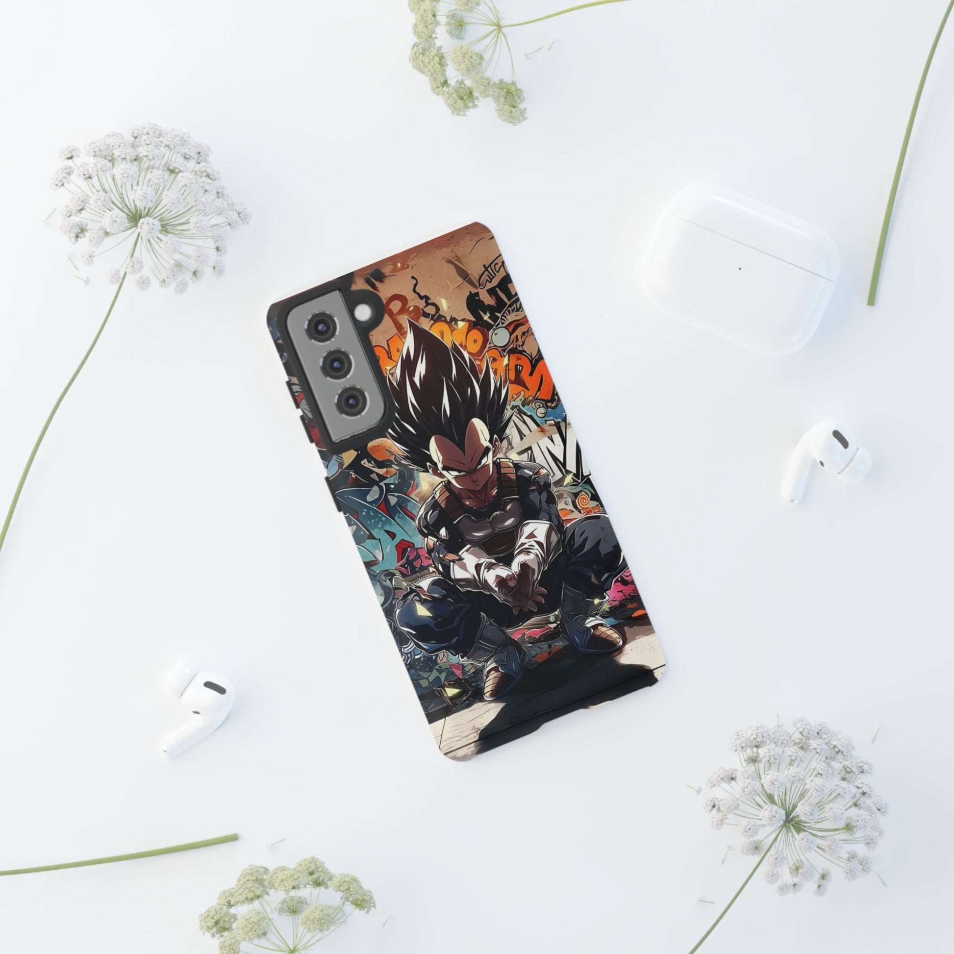 Anime Vegeta Dragon ball Z Tough Cases for iPhones, Samsung, and Pixel