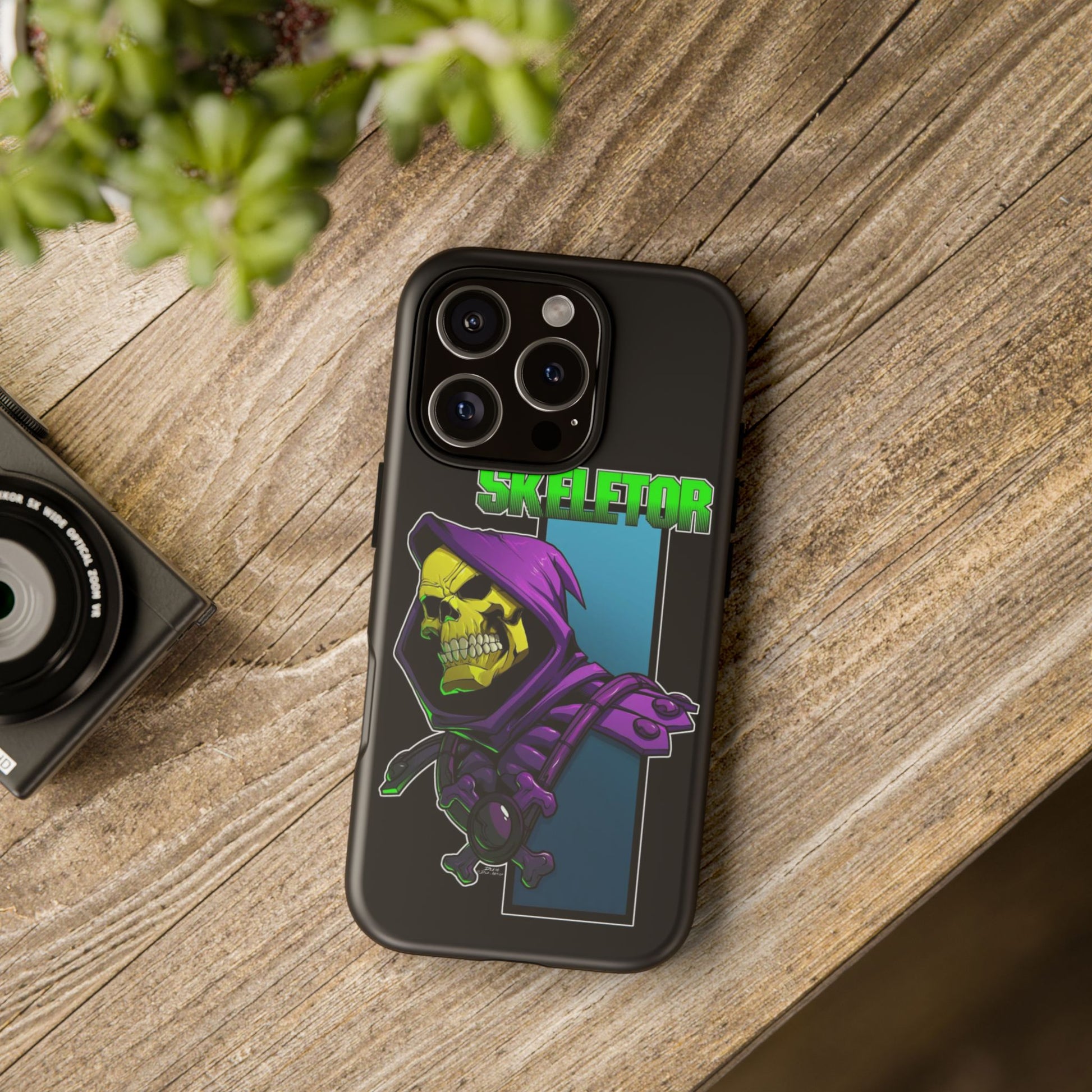 Skeletor Tough Cases for iPhones, Samsung, and Pixel