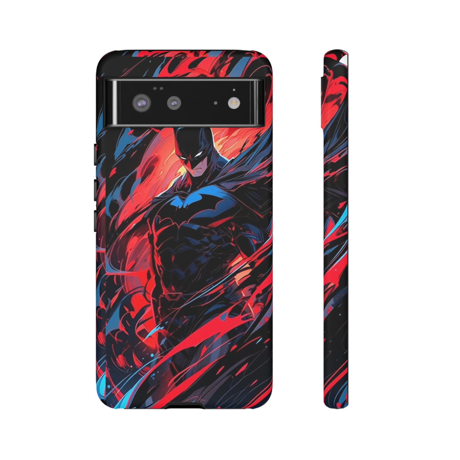 The Dark Knight Batman Art Tough Cases for iPhones, Samsung, and Pixel