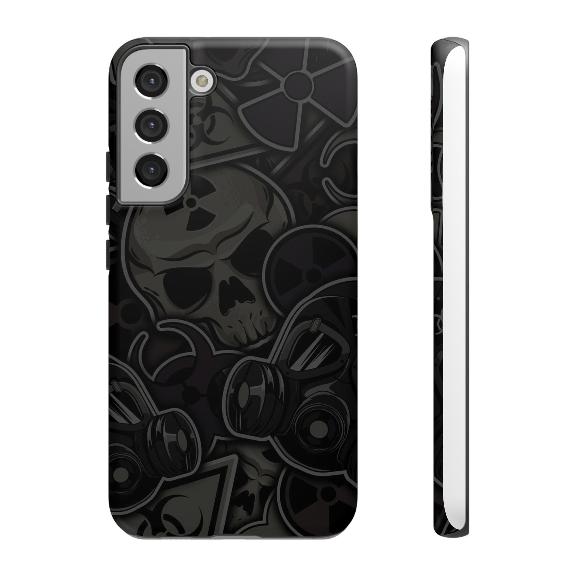 Tough Cases Phone Case, Edgy Skull Design Phone Cover, Gothic Cell Phone Shell