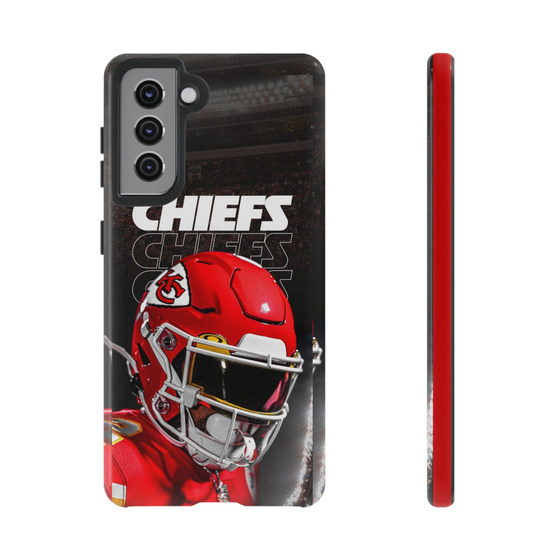 Kansas City Chiefs Football Helmet Logo Tough Cases for iPhones, Samsung, and Pixel