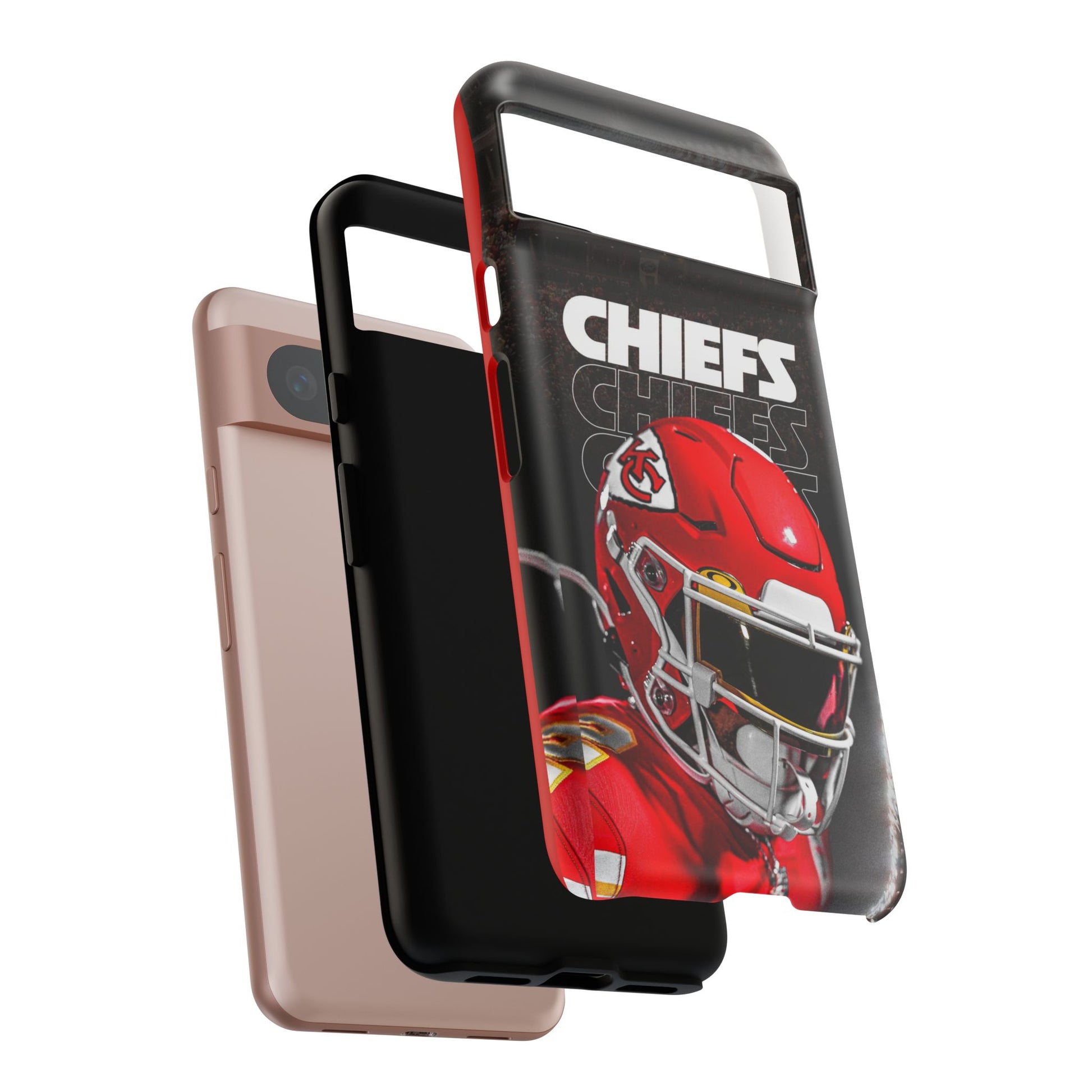 Kansas City Chiefs Football Helmet Logo Tough Cases for iPhones, Samsung, and Pixel