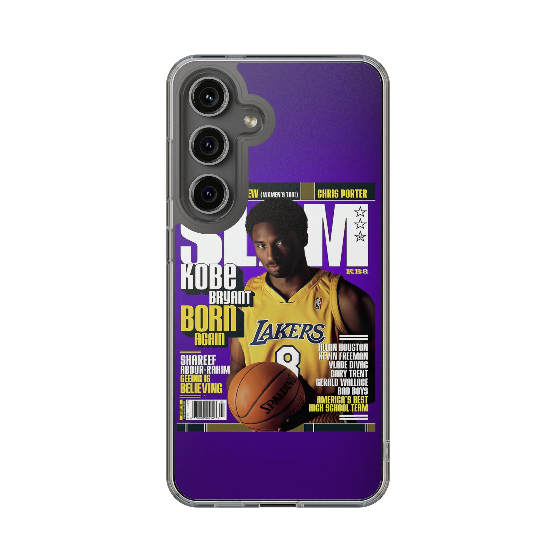 SLAM Cover Kobe Basketball Inspired design Clear Phone Cases