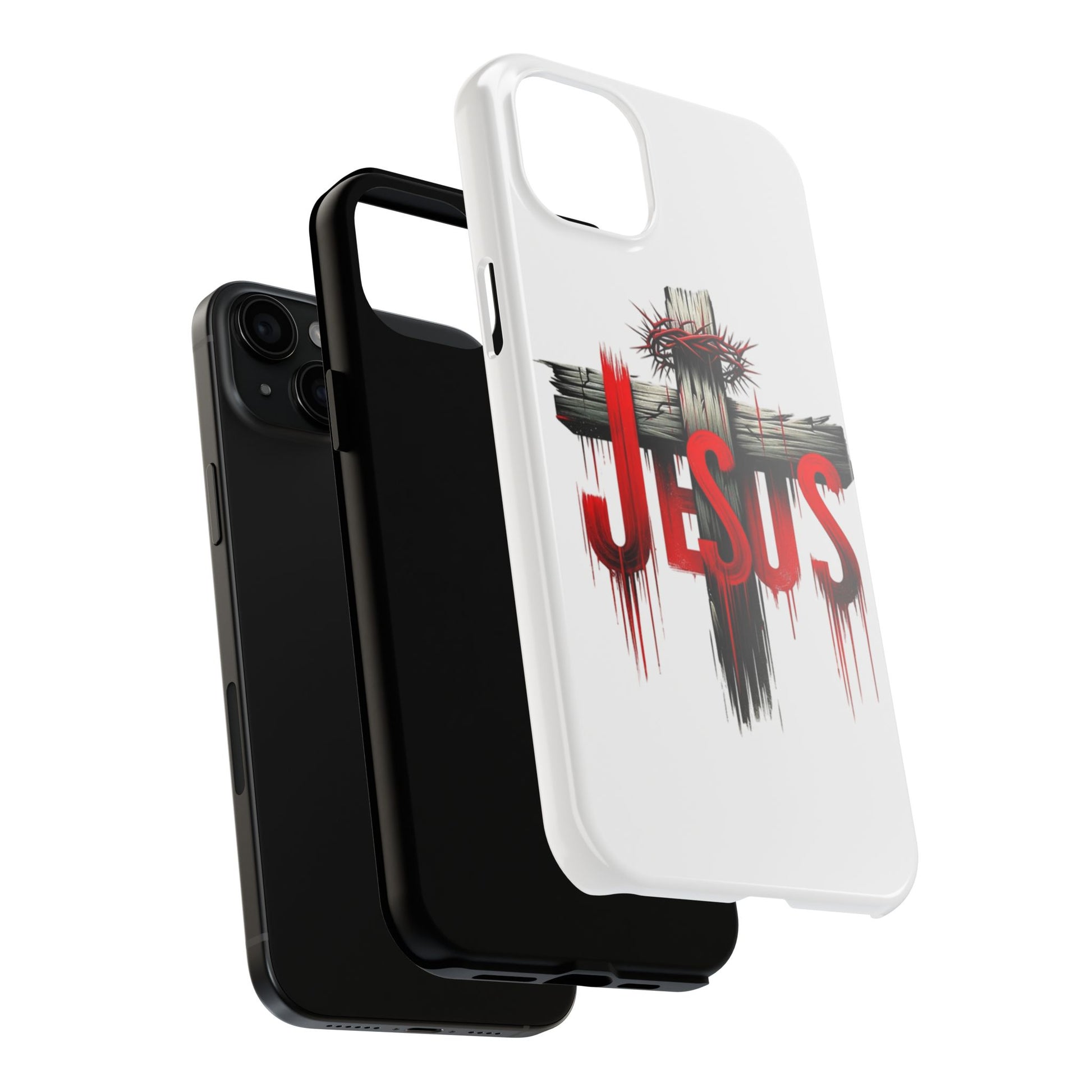 Jesus Cross and Crown Christian Theme Phone Cases for iPhones & Samsung Phones
