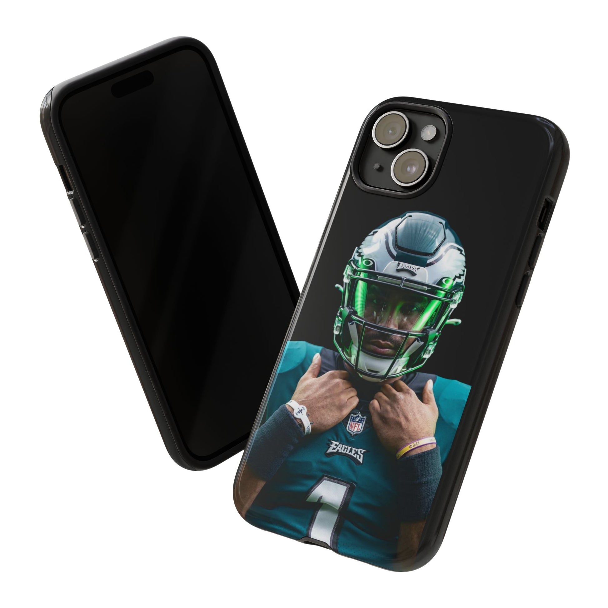 Eagles Football Jalen Hurts Tough Cases for iPhones, Samsung, and Pixel
