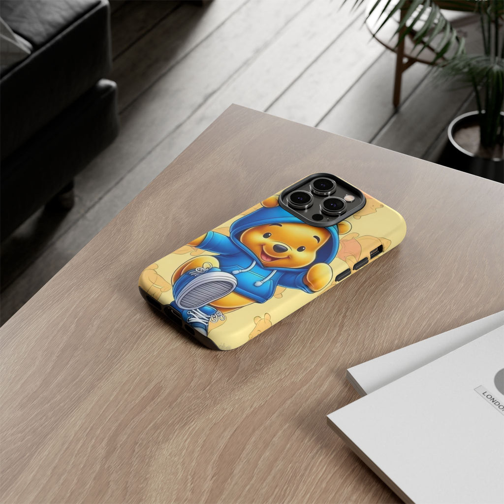 Cute Pooh Bear Phone Case, Tough Case