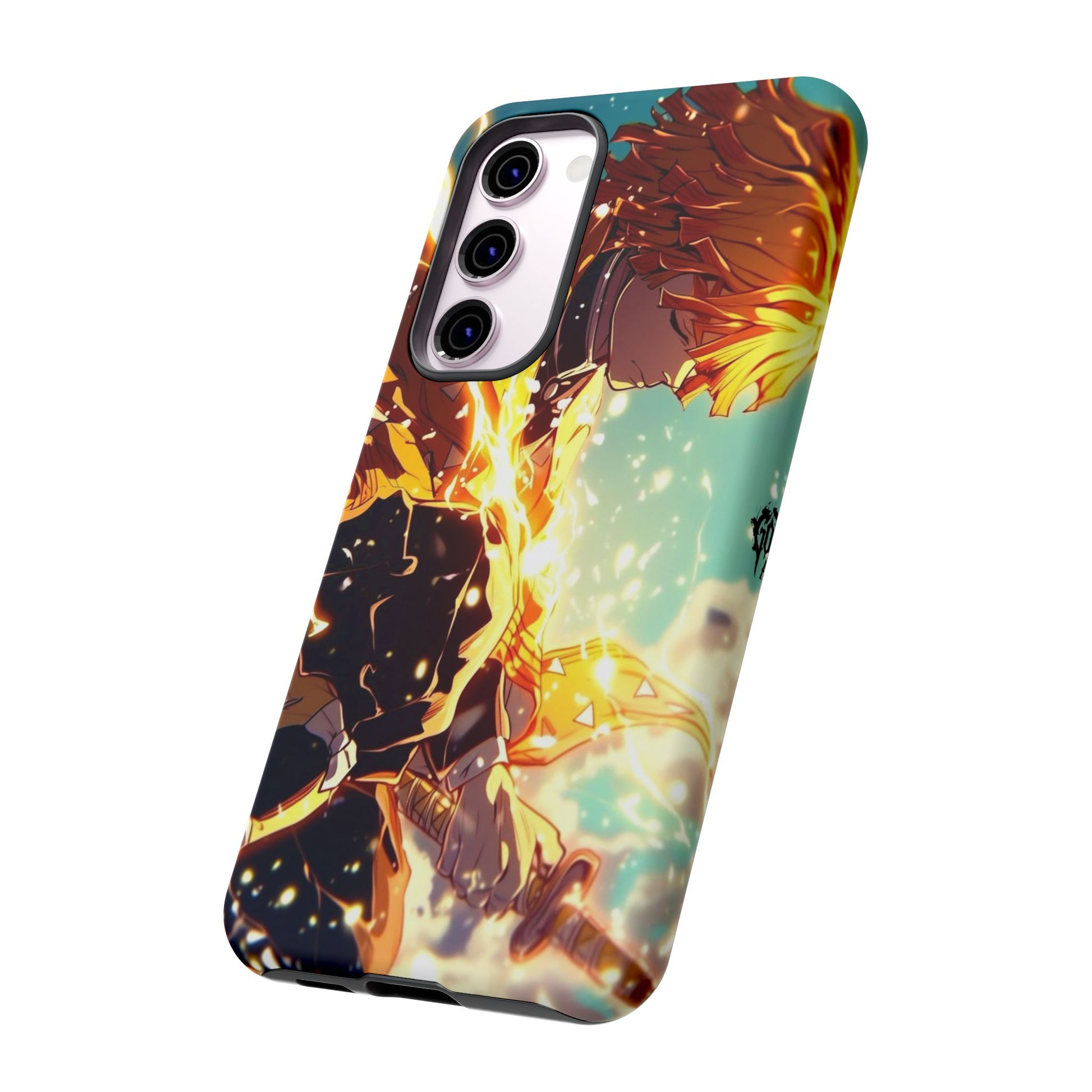 Demon Slayer Zenitsu Anime Theme Phone Case, Tough Cases for iPhones, Samsung, and Pixel