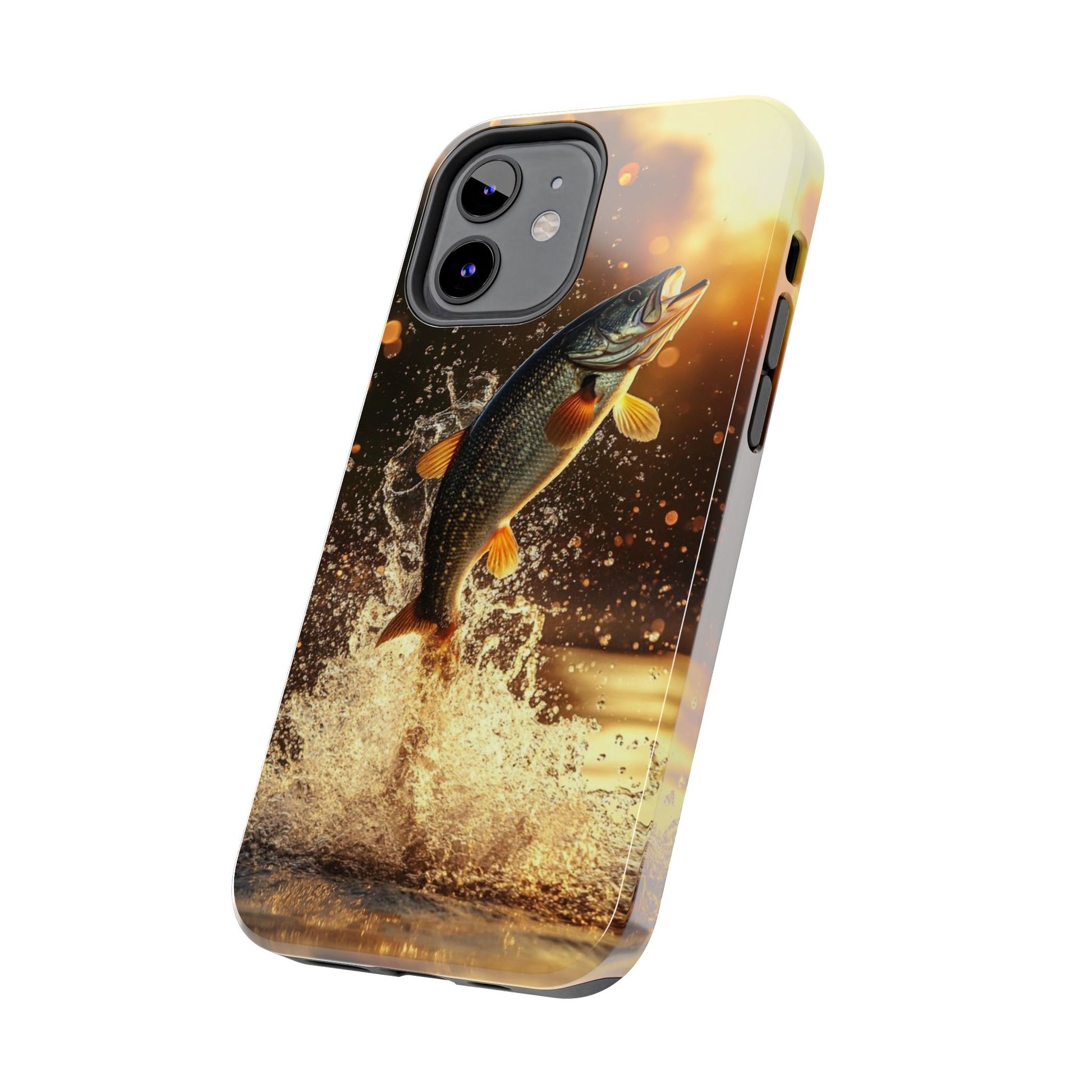 Jumping Bass Fish Theme Phone Cases for iPhones & Samsung Phones