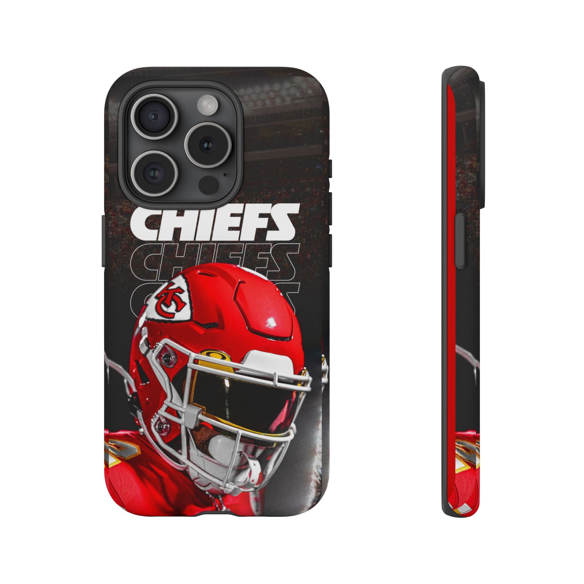 Kansas City Chiefs Football Helmet Logo Tough Cases for iPhones, Samsung, and Pixel