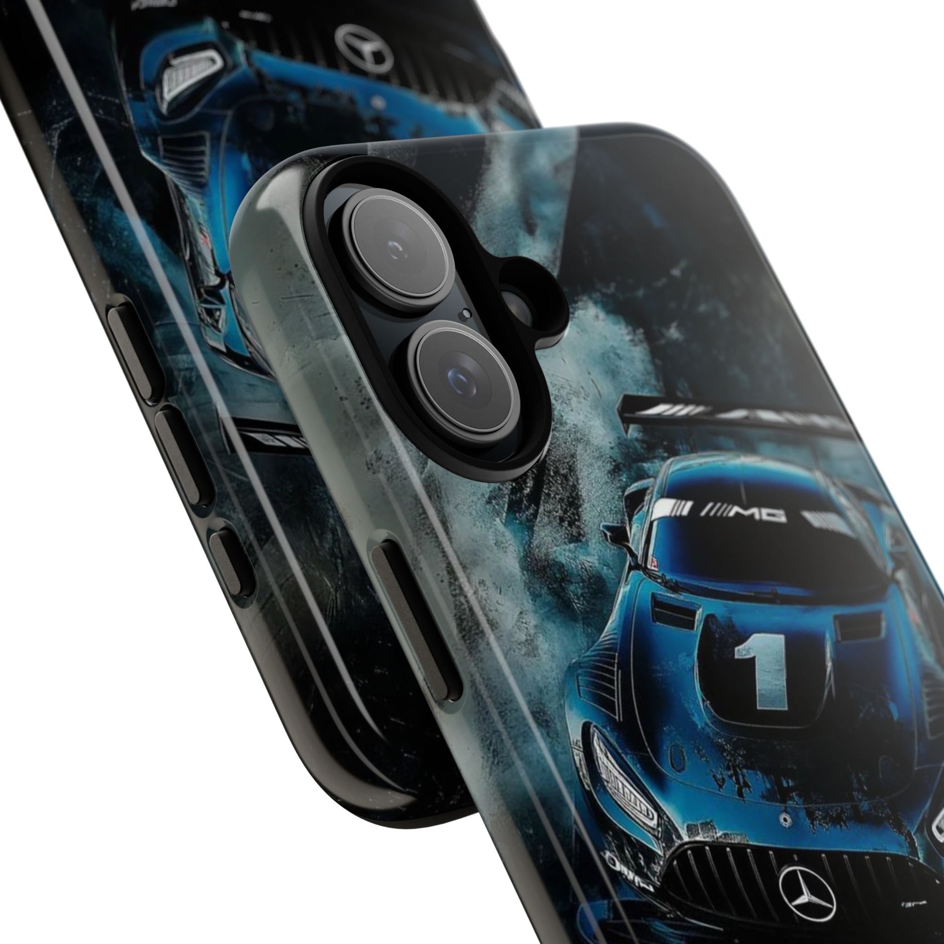 Mercedes AMG Racing Car Tough Cases for iPhones, Samsung, and Pixel