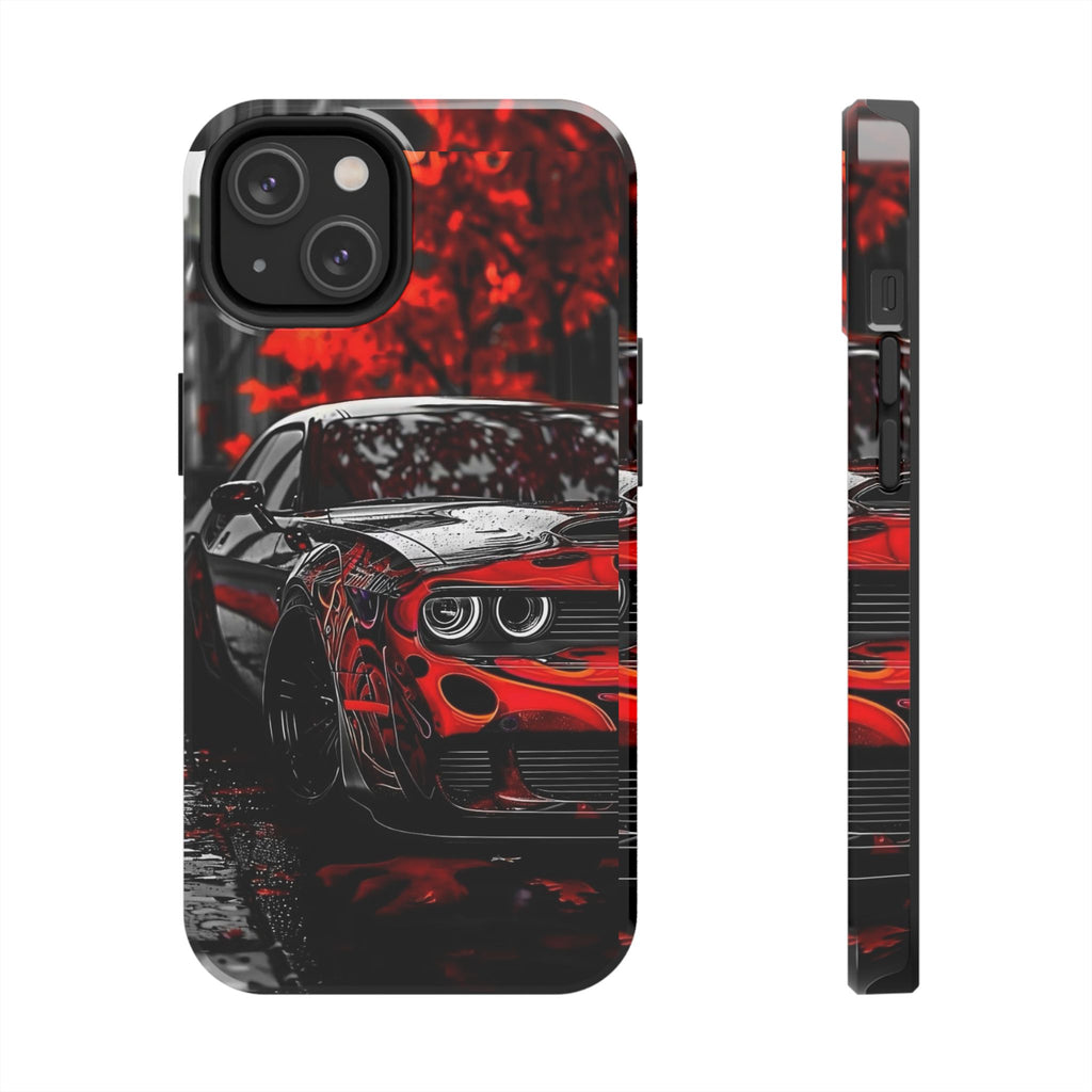Fire Red Hell Cat Challenger Phone Cases for Iphones & Samsung Phones