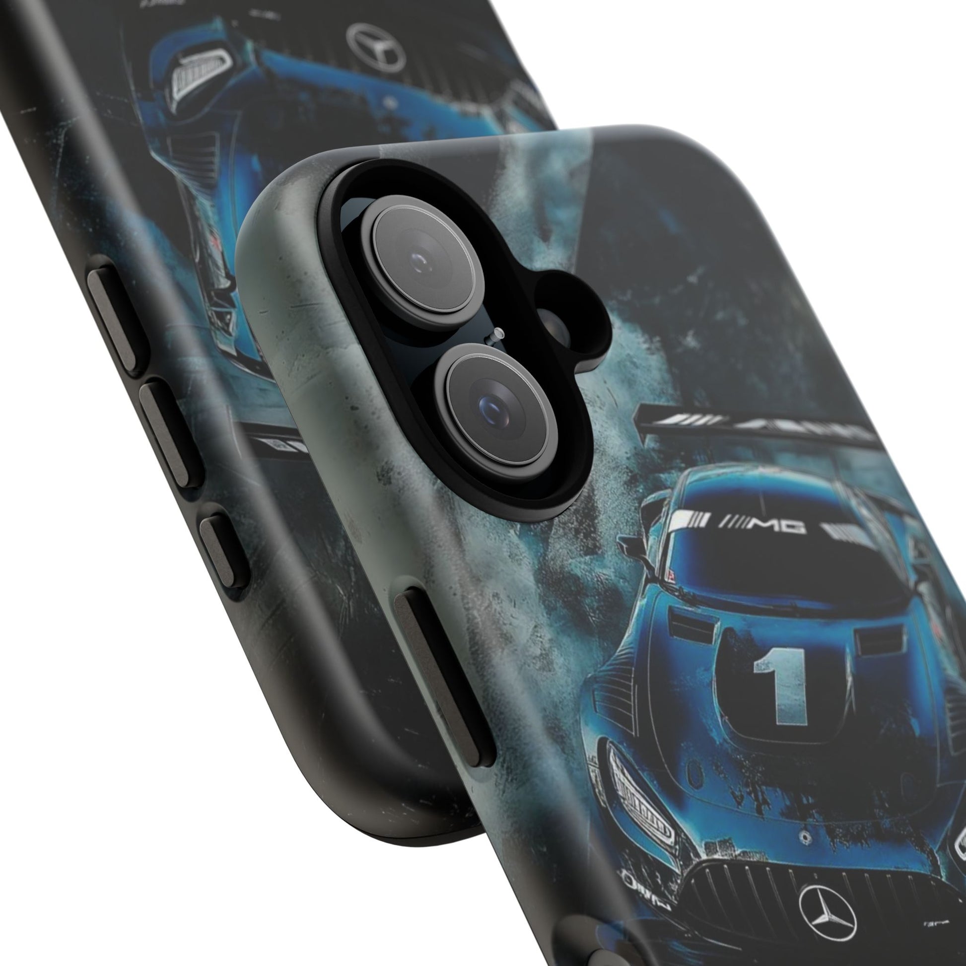 Mercedes AMG Racing Car Tough Cases for iPhones, Samsung, and Pixel