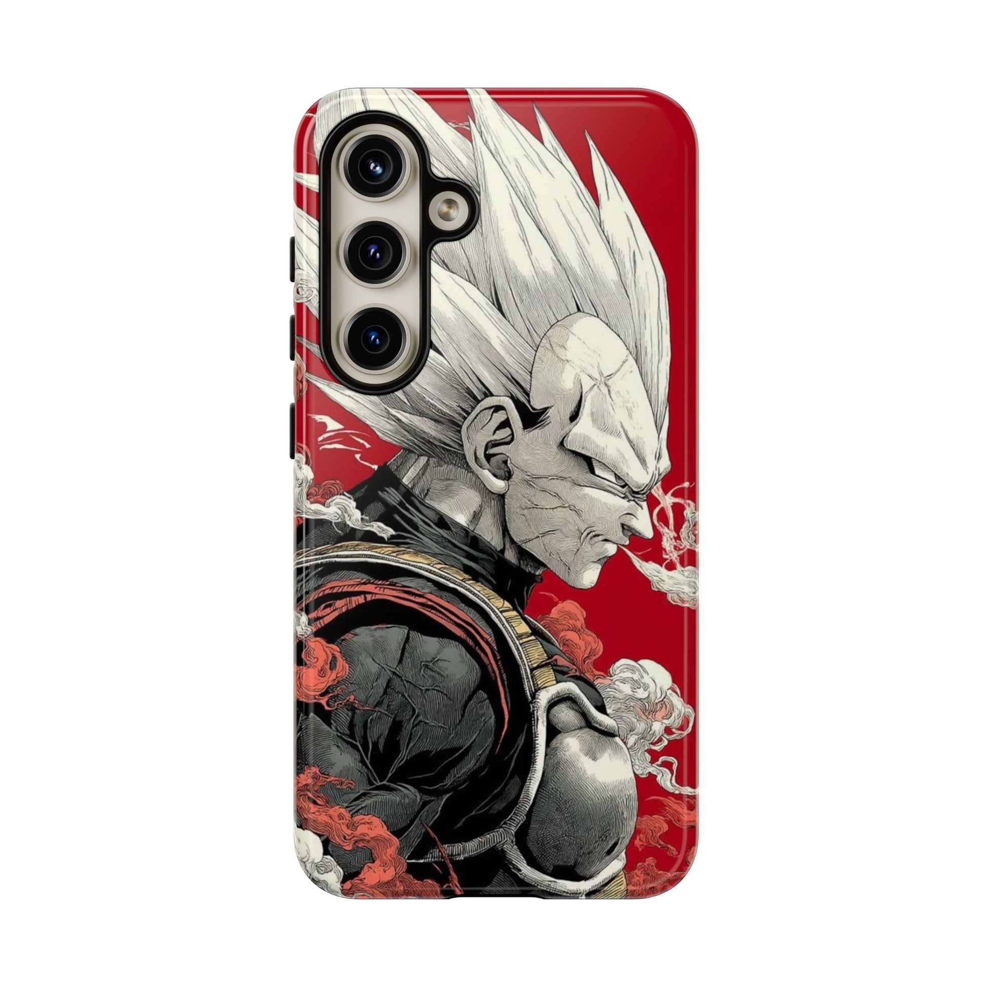Dragon Ball Z Vegeta Anime Tough Cases for iPhones, Samsung, and Pixel