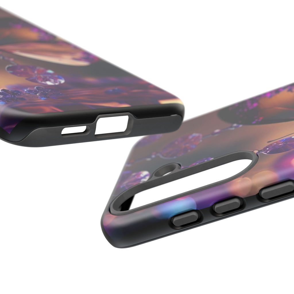 Purple Butterfly Tough Cases for iPhones, Samsung, and Pixel