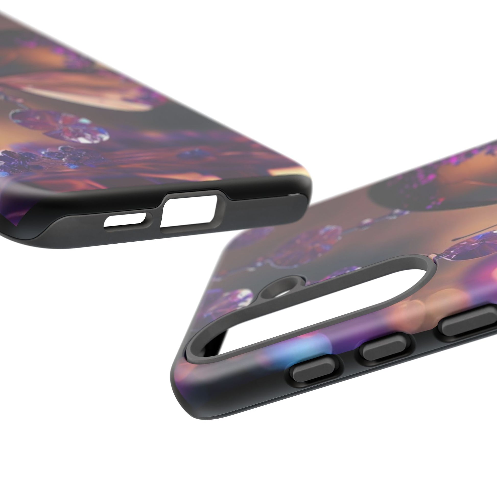 Purple Butterfly Tough Cases for iPhones, Samsung, and Pixel