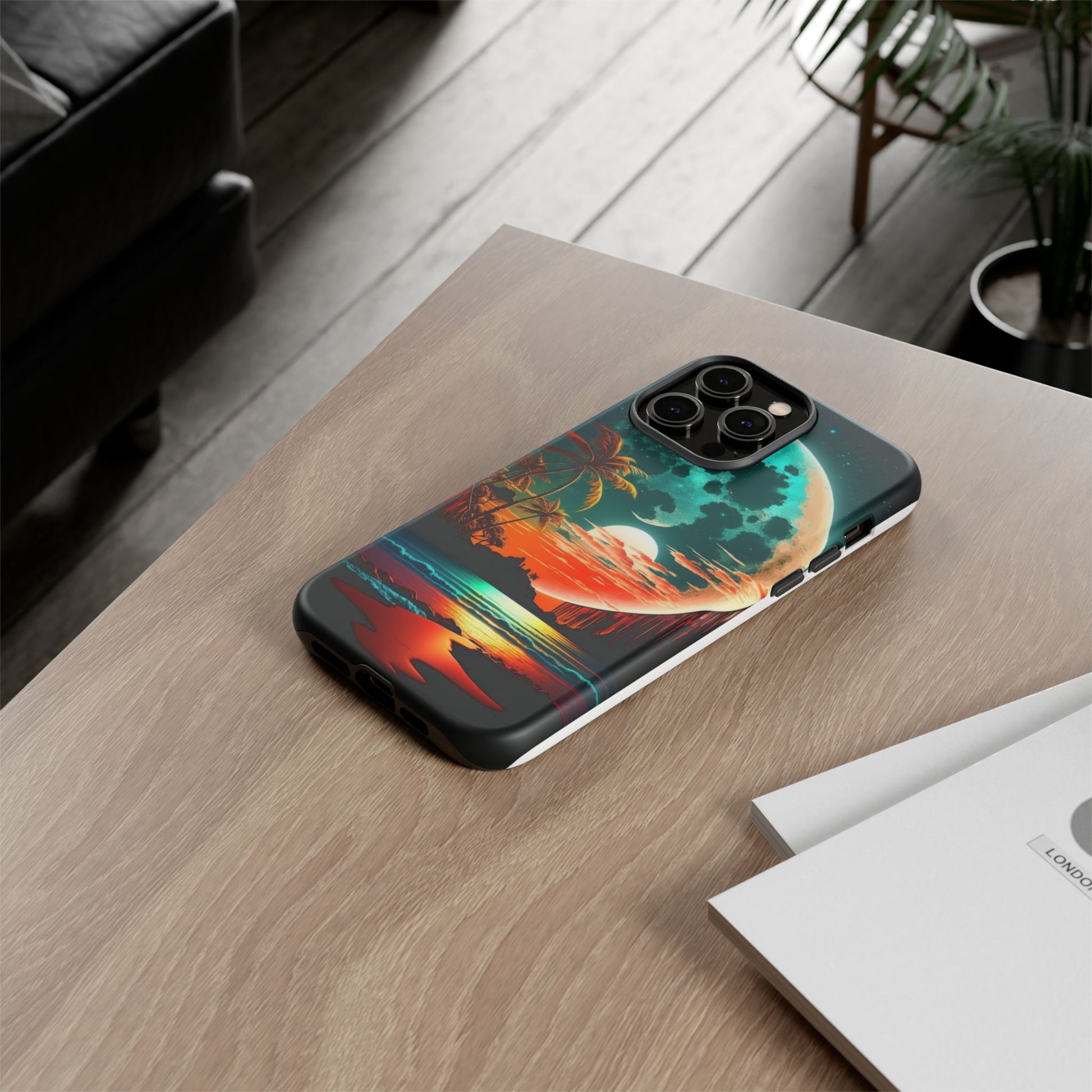 Fantasy Beach Sunset Landscape Phone Case for iPhone, Samsung Galaxy, & Pixel Phones