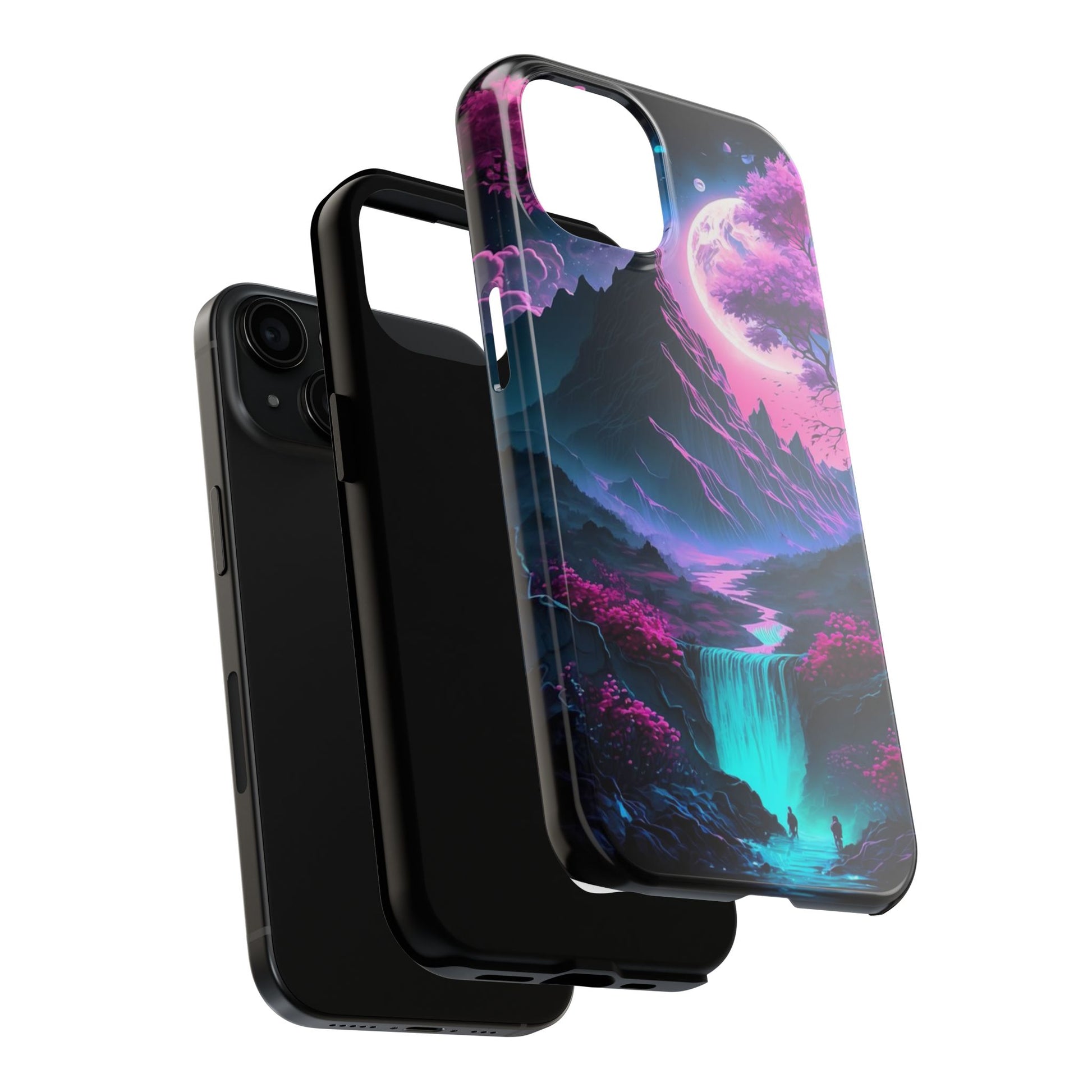 Cherry Blossoms in Japan Themed Tough Phone Cases for Iphones & Samsung Phones