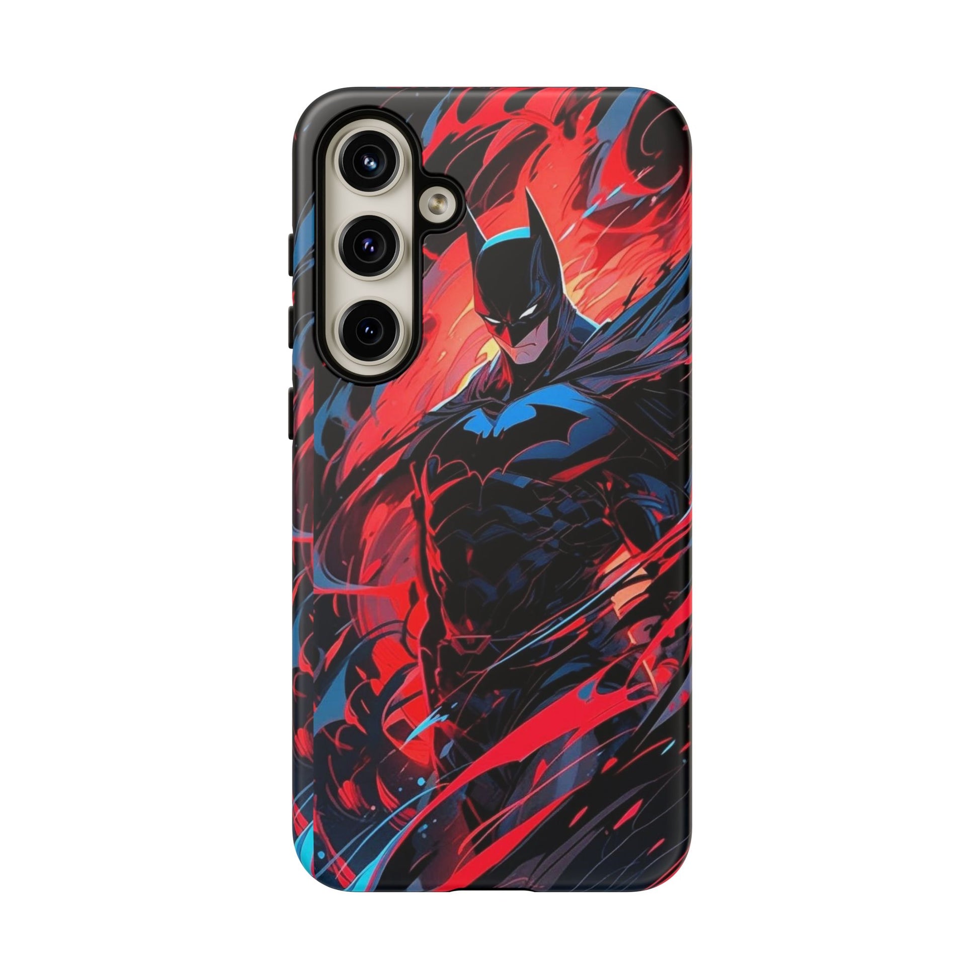 The Dark Knight Batman Art Tough Cases for iPhones, Samsung, and Pixel