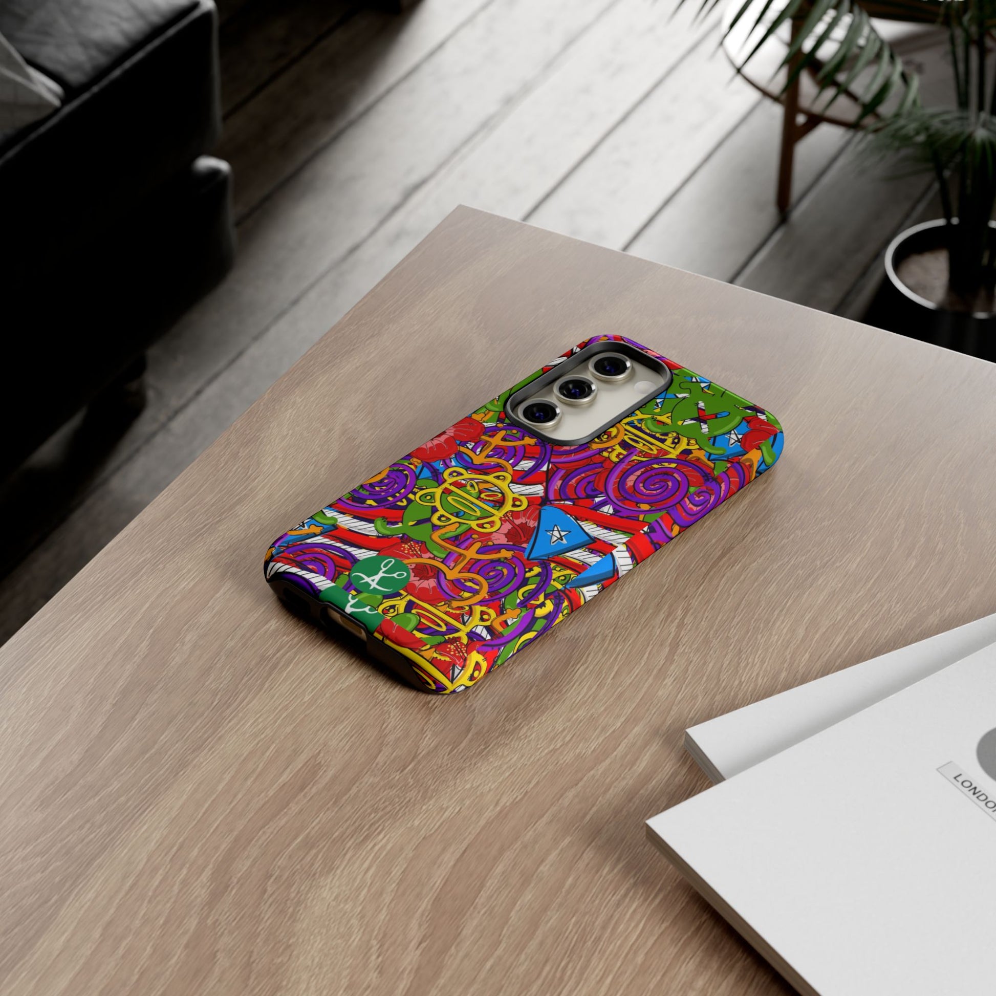 Puerto Rico Taino Tribal Art Tough Cases for iPhones, Samsung, and Pixel