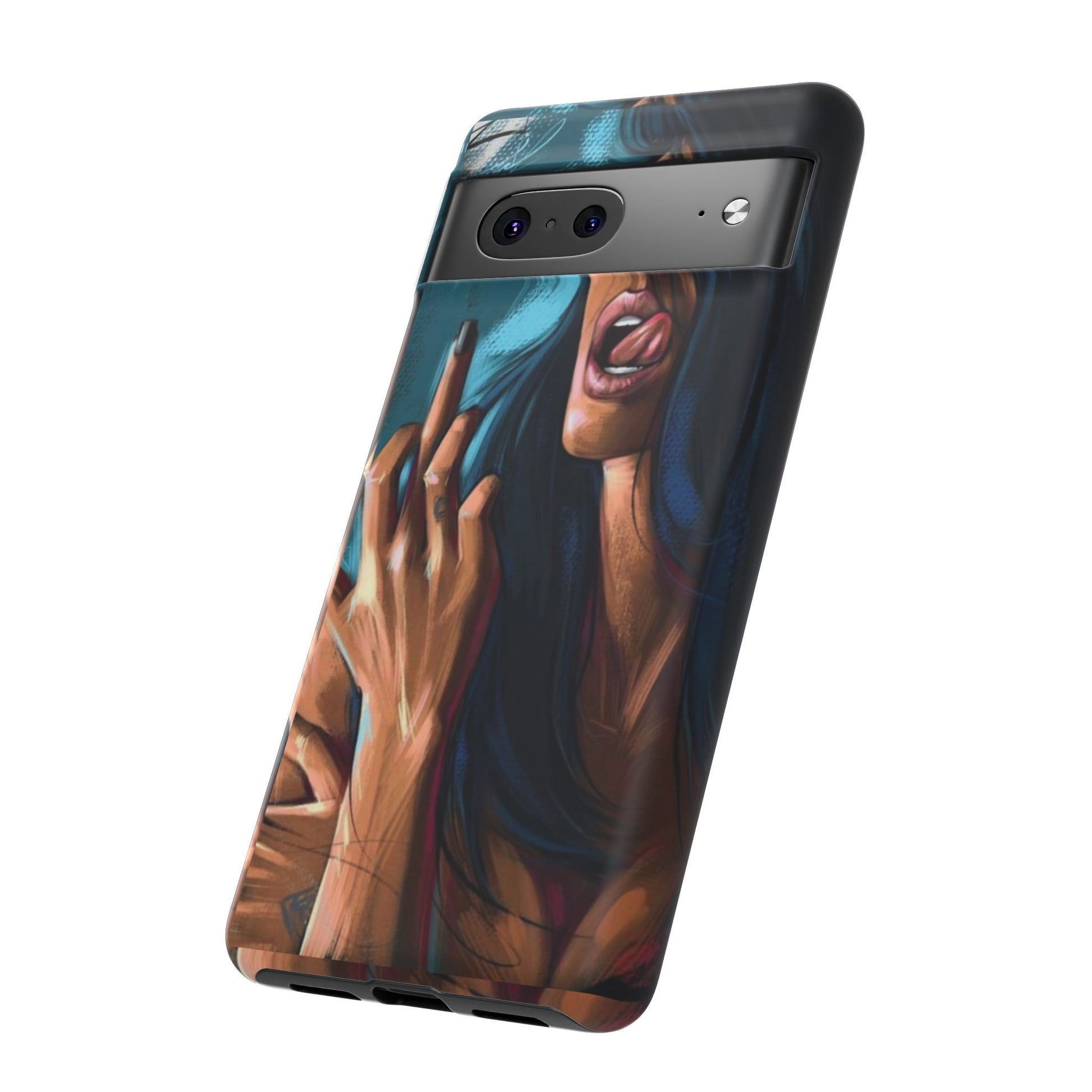 Tough Girl Theme Urban Design Cases for iPhones, Samsung, and Pixel