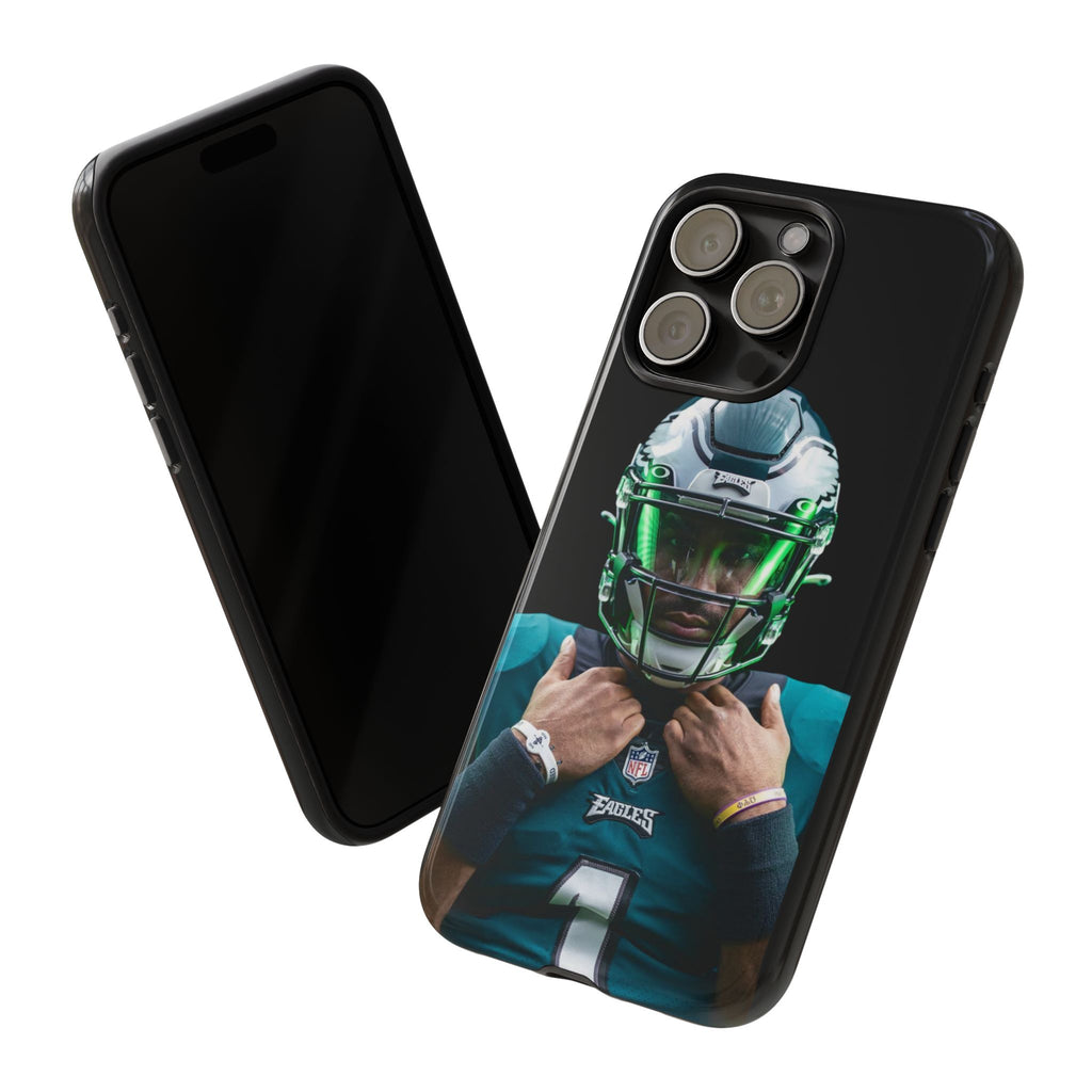 Eagles Football Jalen Hurts Tough Cases for iPhones, Samsung, and Pixel