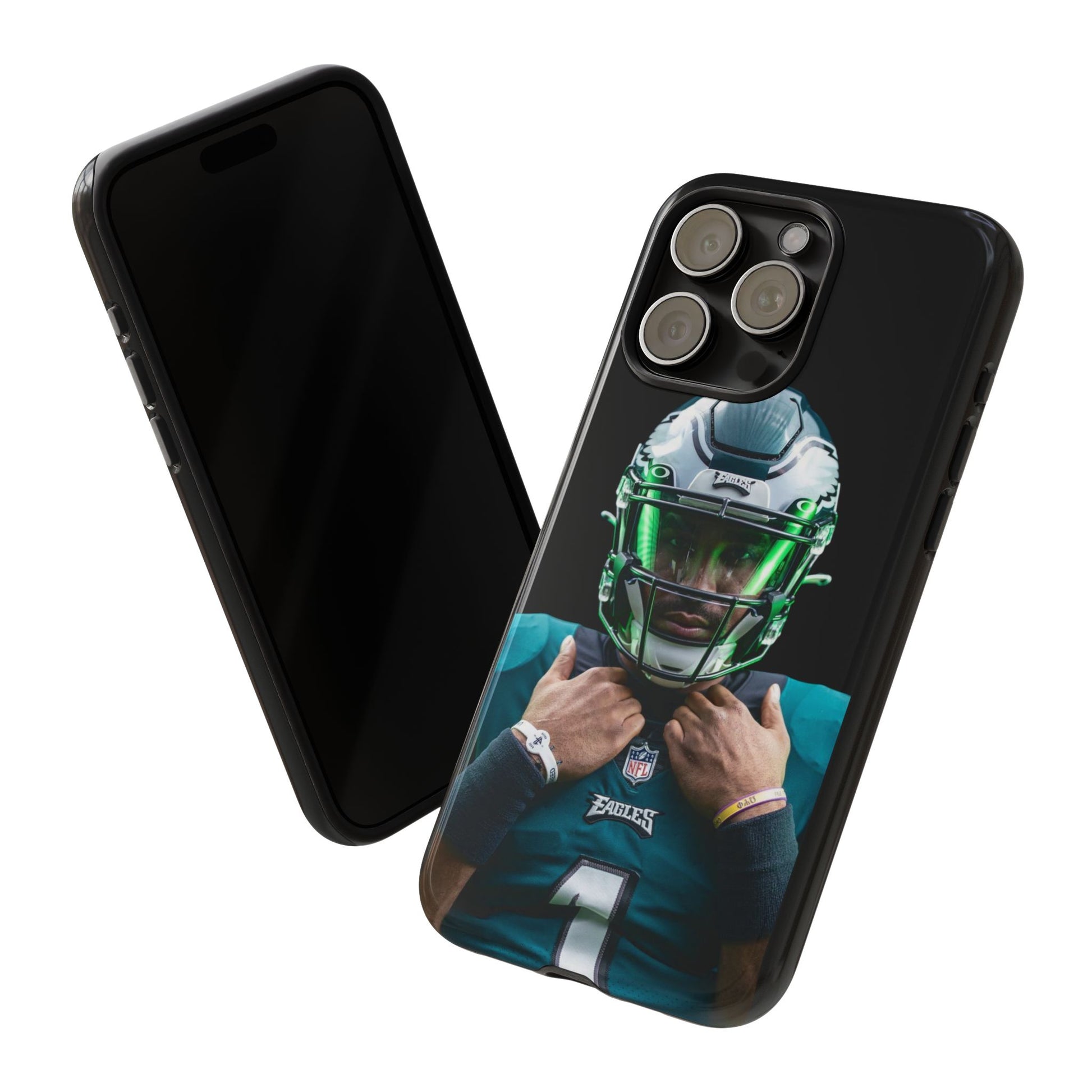 Eagles Football Jalen Hurts Tough Cases for iPhones, Samsung, and Pixel
