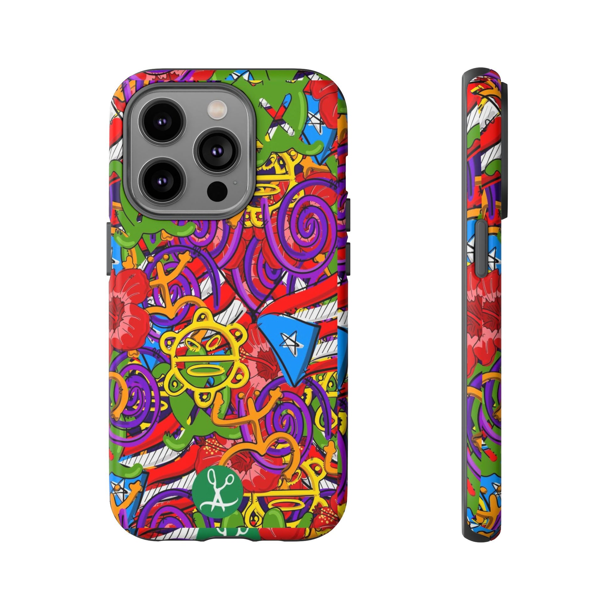 Puerto Rico Taino Tribal Art Tough Cases for iPhones, Samsung, and Pixel