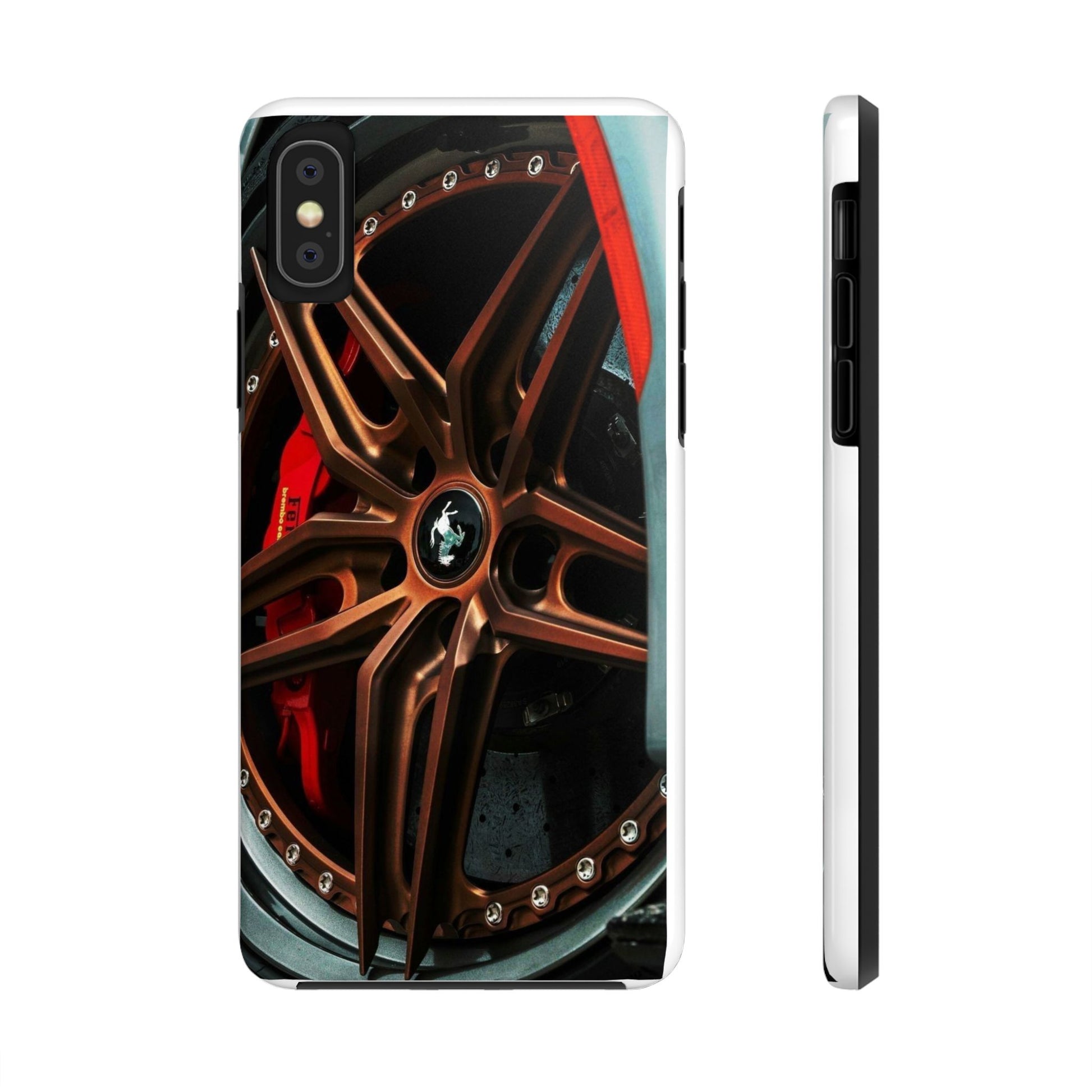 Sports Car Racing Wheel tough Phone Cases for Iphones & Samsung Durable