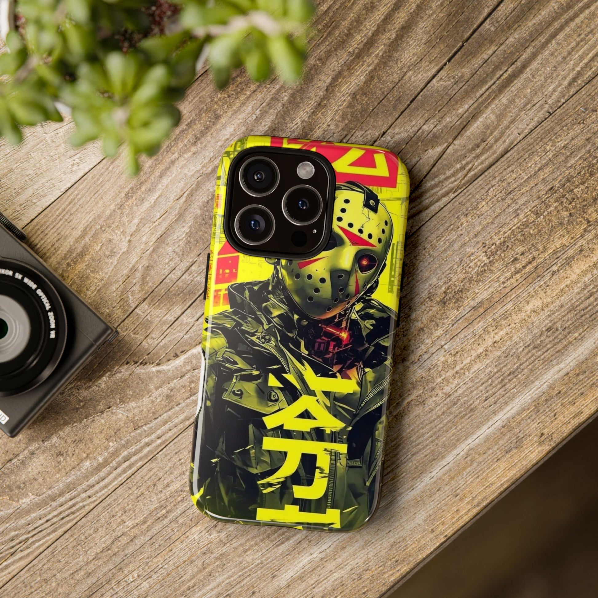 Cyberpunk X Jason Voorhees Tough Cases for iPhones, Samsung, and Pixel