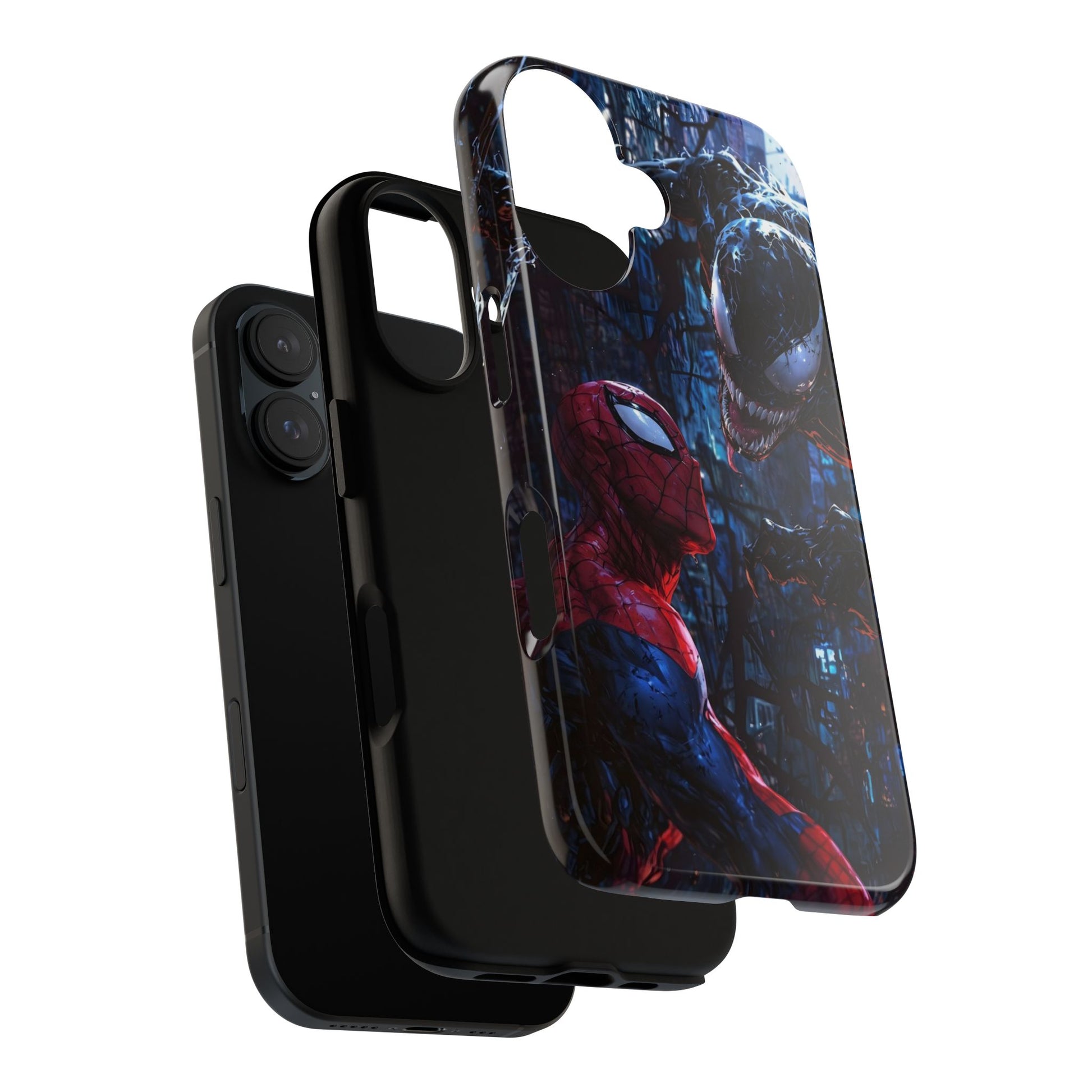 Venom x Spiderman Phone Case, Tough Cases for iPhones, Samsung, and Pixel