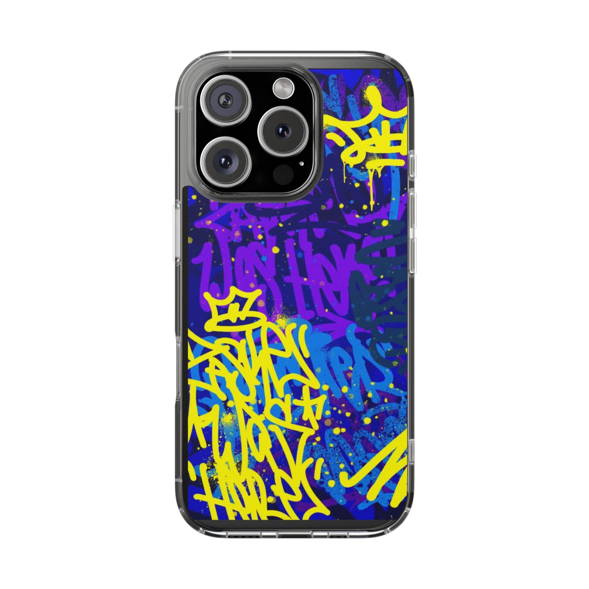 Phone Case, Graffiti Hip Hop Design for Select Iphones and Samsung, Clear Cover,