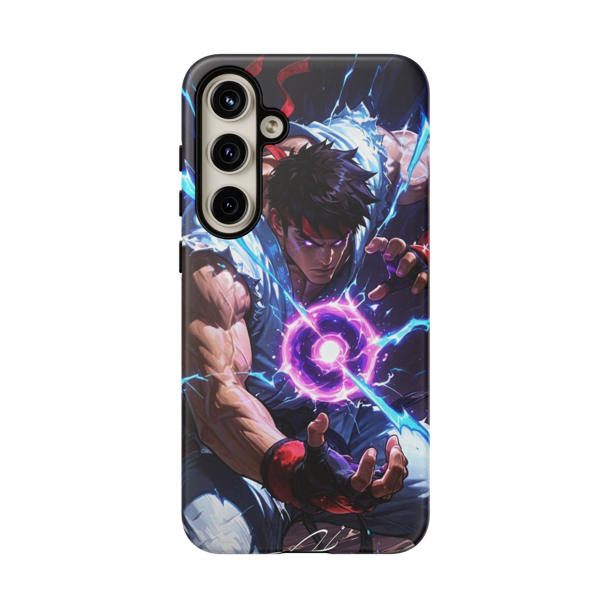 Street Fighter Ryu Gamer Art Tough Cases for iPhones, Samsung, and Pixel