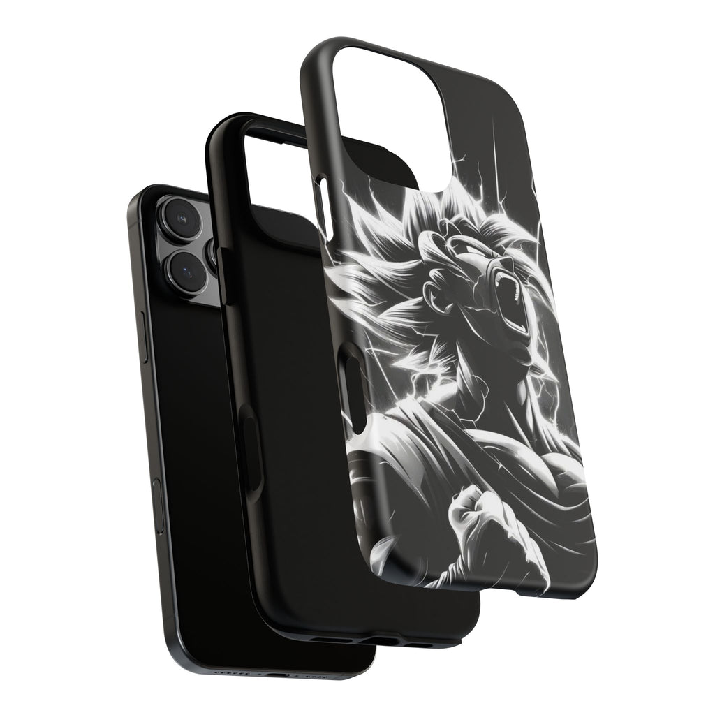 Anime Saiyan Rage Dragon ball Z Tough Cases for iPhones, Samsung, and Pixel