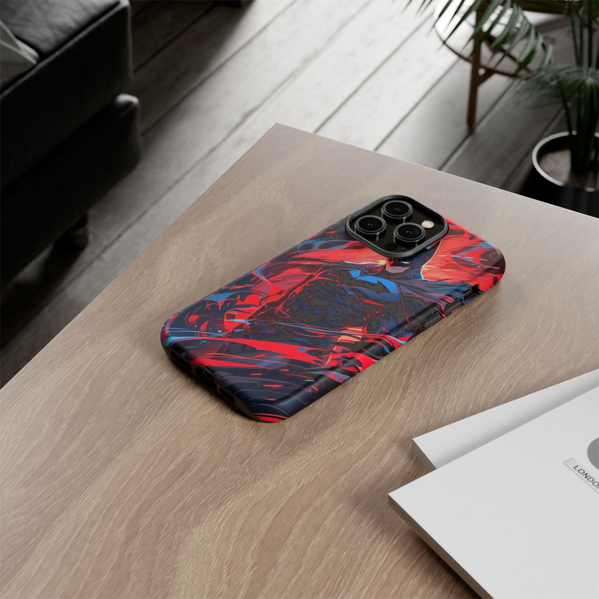 The Dark Knight Batman Art Tough Cases for iPhones, Samsung, and Pixel