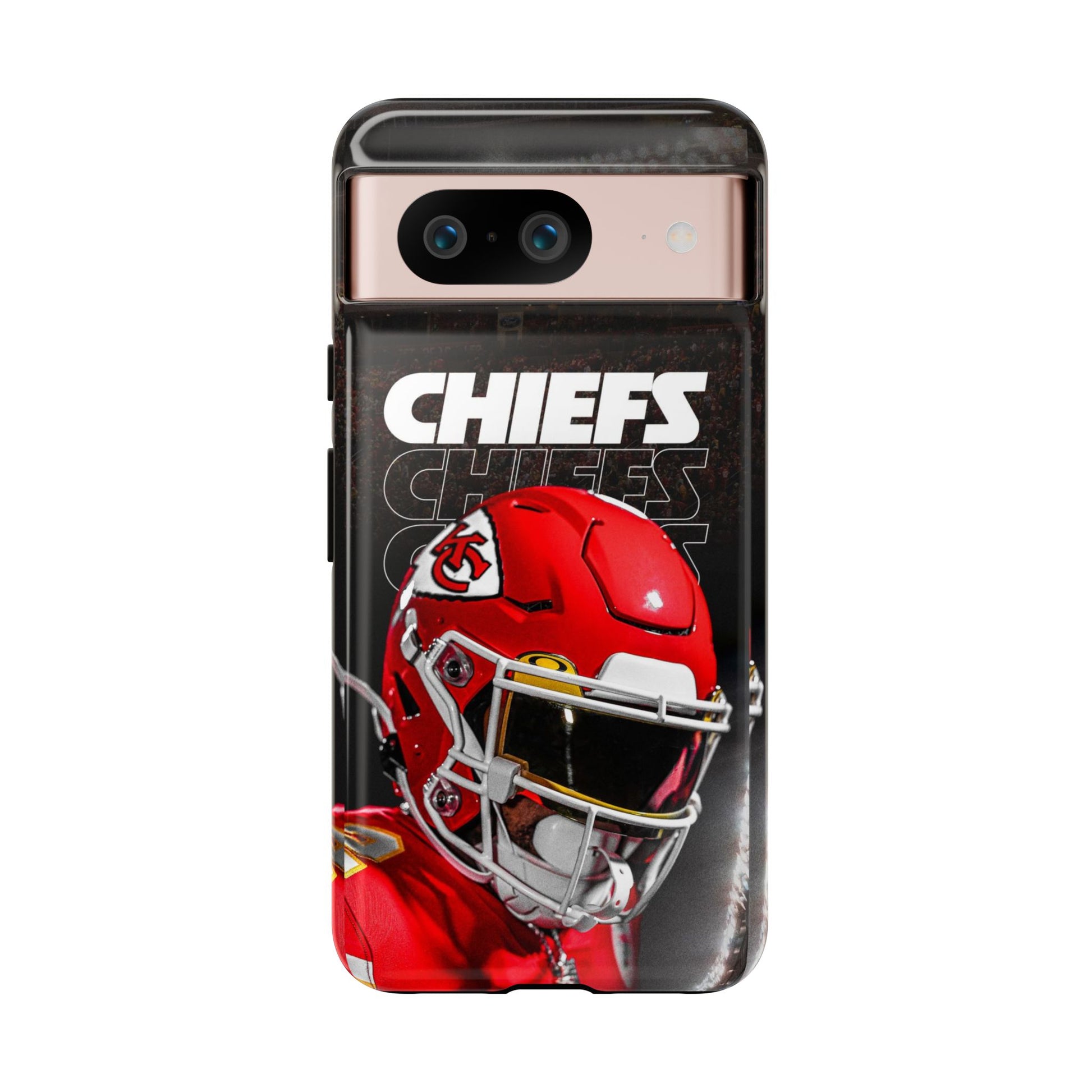 Kansas City Chiefs Football Helmet Logo Tough Cases for iPhones, Samsung, and Pixel
