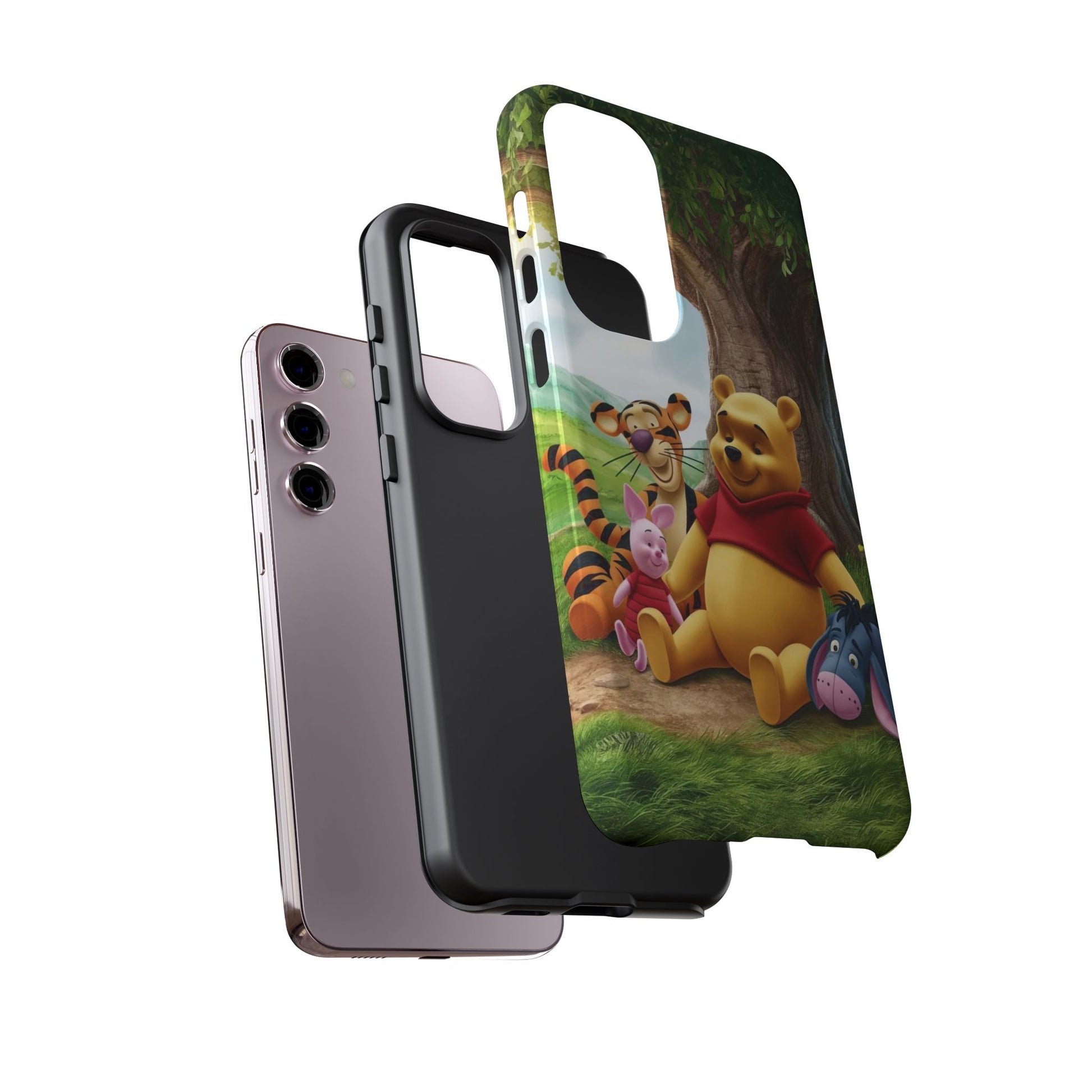 Cute Pooh Bear Phone Case, Tough Cases, Disney Phone for iPhones, Samsung, and Pixel