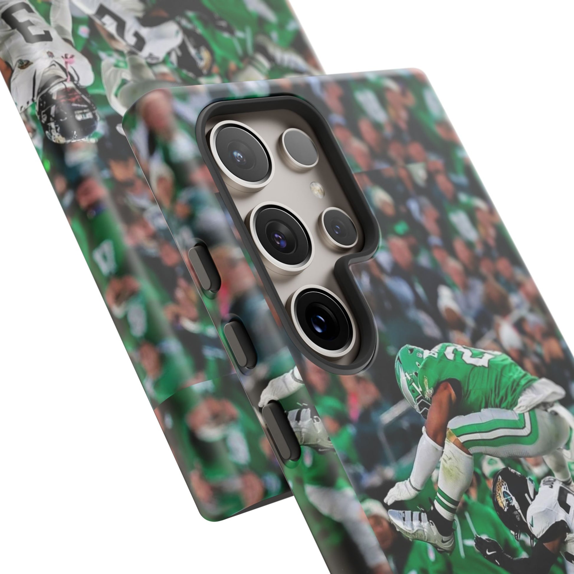 Saquon Barkley The Huddle Eagles Football Tough Cases for iPhones, Samsung, and Pixel