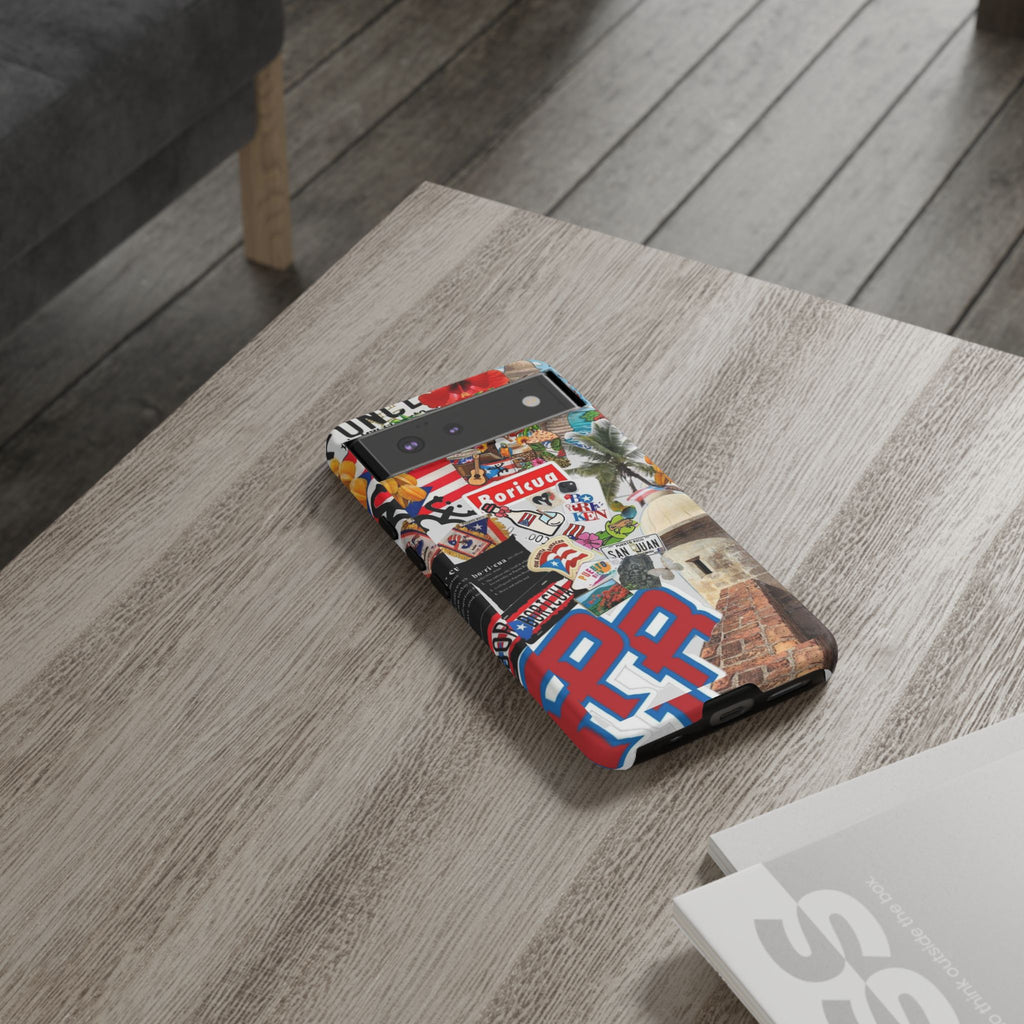 Puerto Rico Boricua Art Tough Cases for iPhones, Samsung, and Pixel